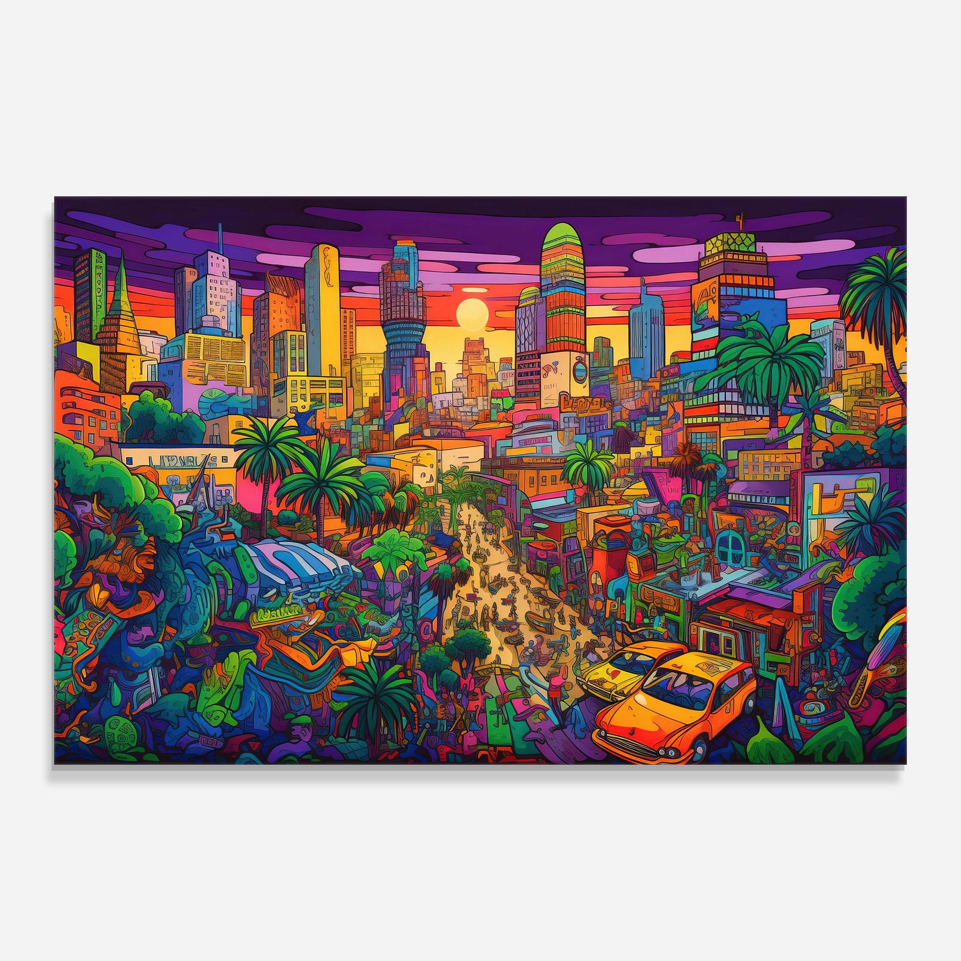 Colorful Mural City mockup 0