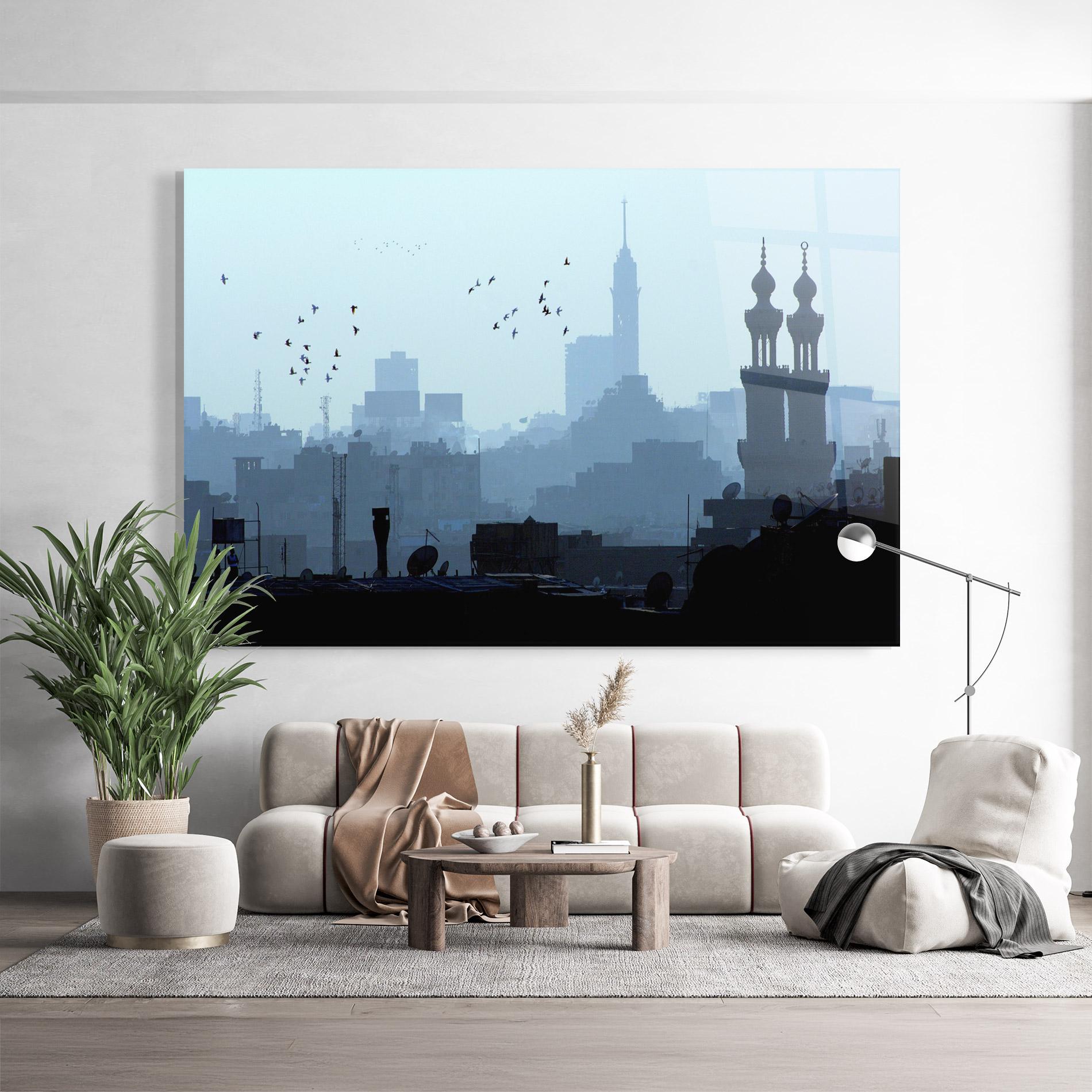 Tablou Sticla Cairo Skyline mockup 9