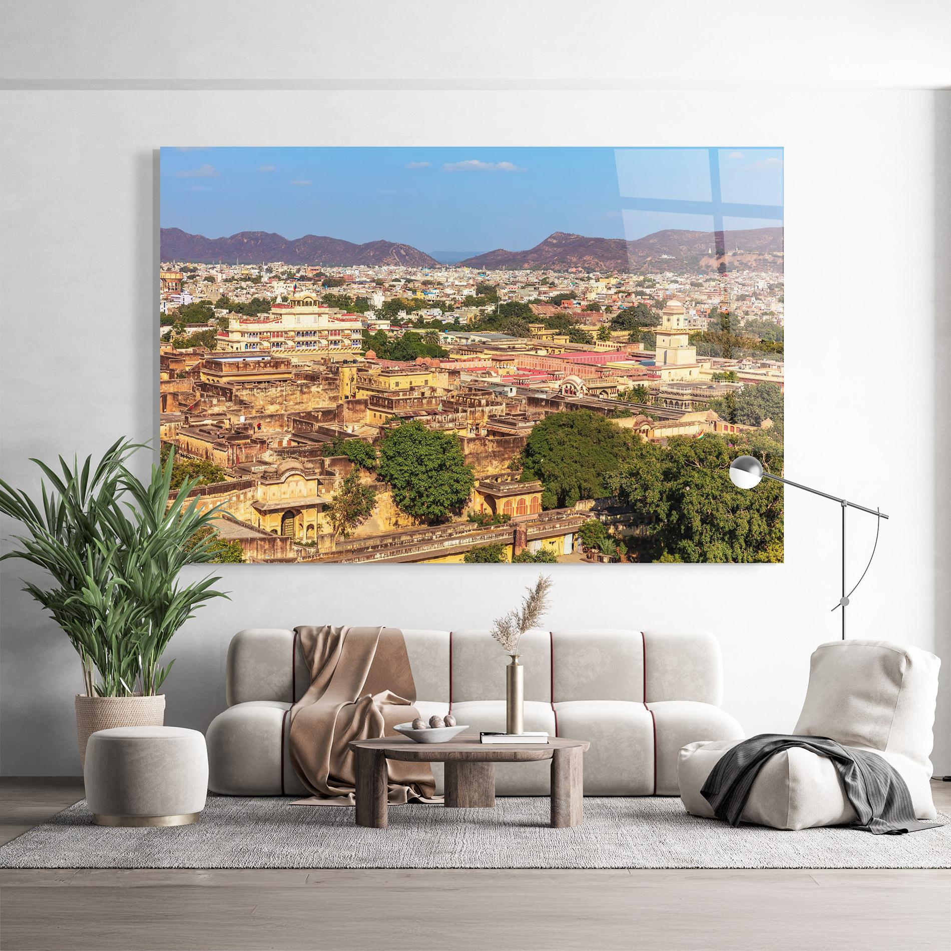 Tablou Sticla Pink City Jaipur mockup 9