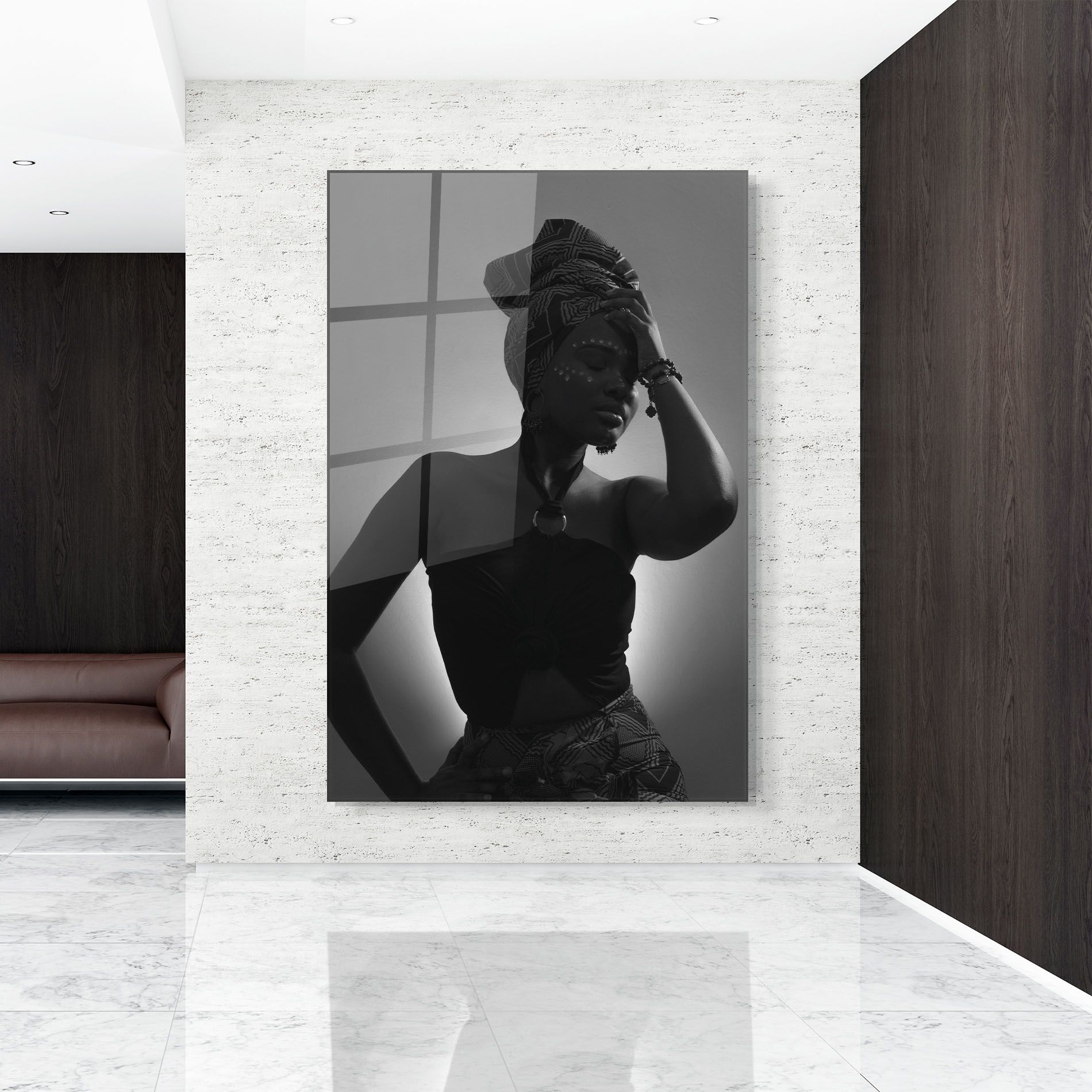 African Woman Shadow mockup 9