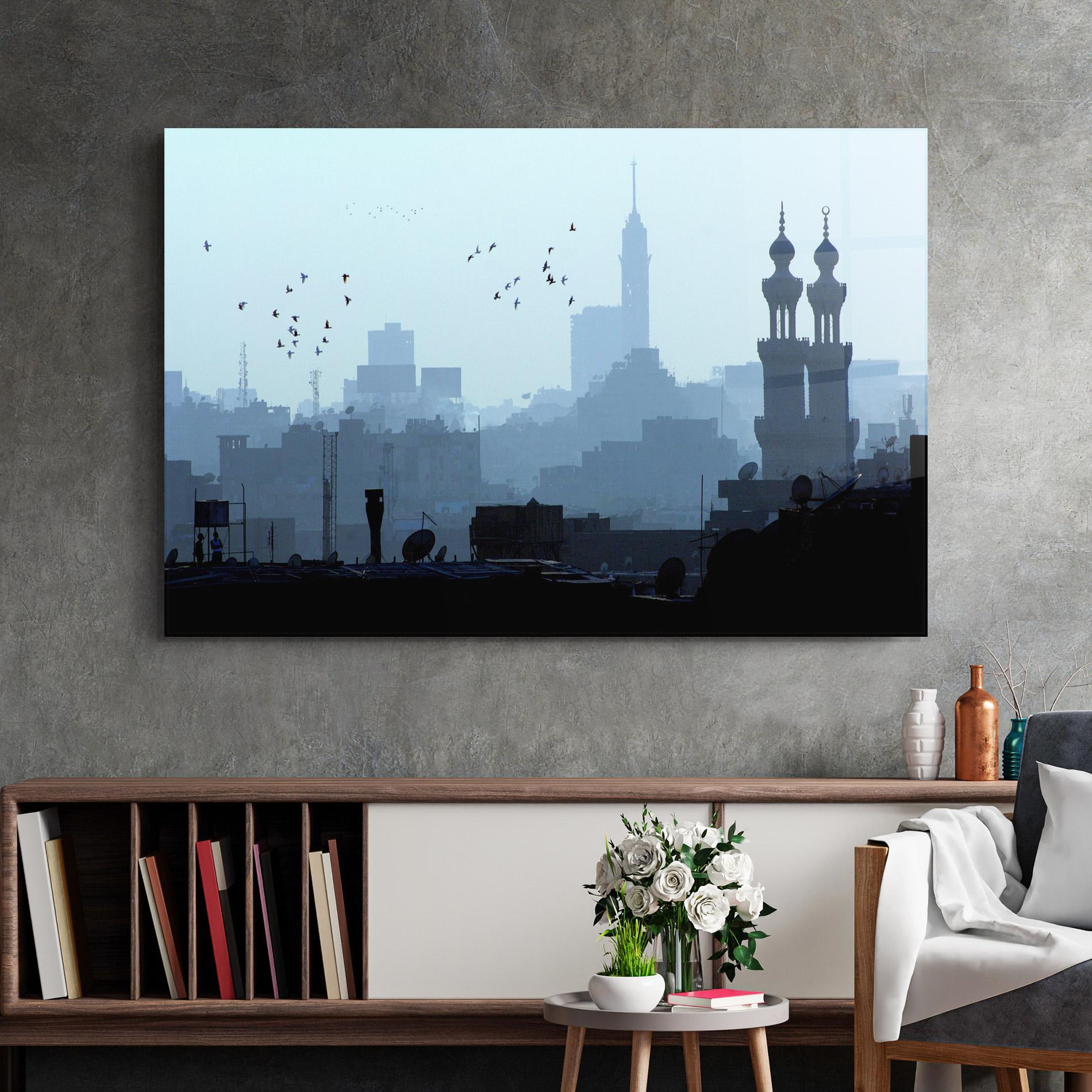 Tablou Sticla Cairo Skyline mockup 2