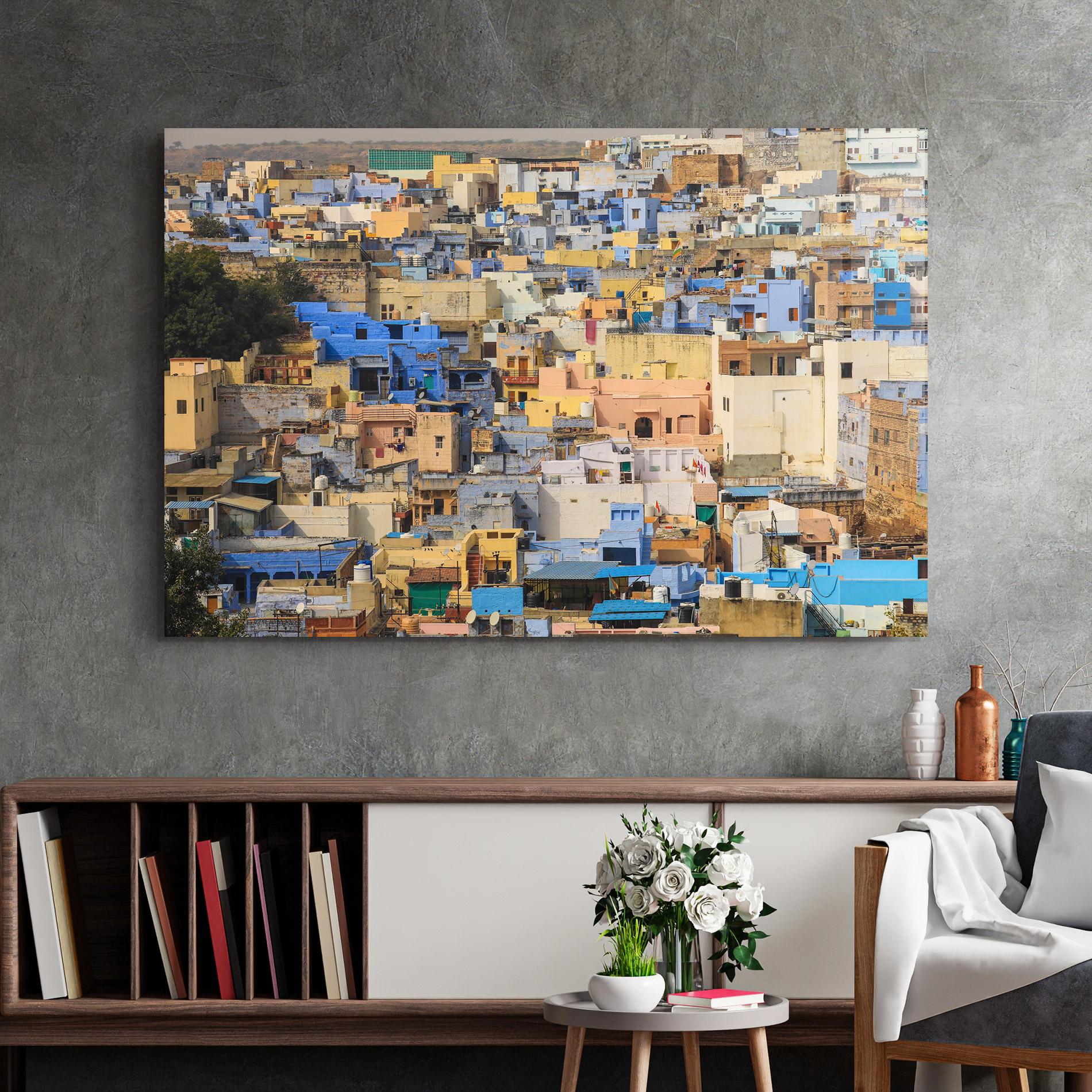 Tablou Sticla Rajasthan View India mockup 2