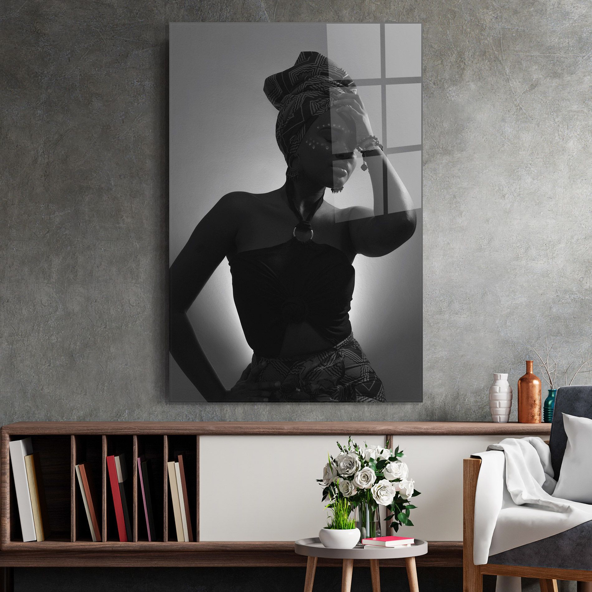 African Woman Shadow mockup 2