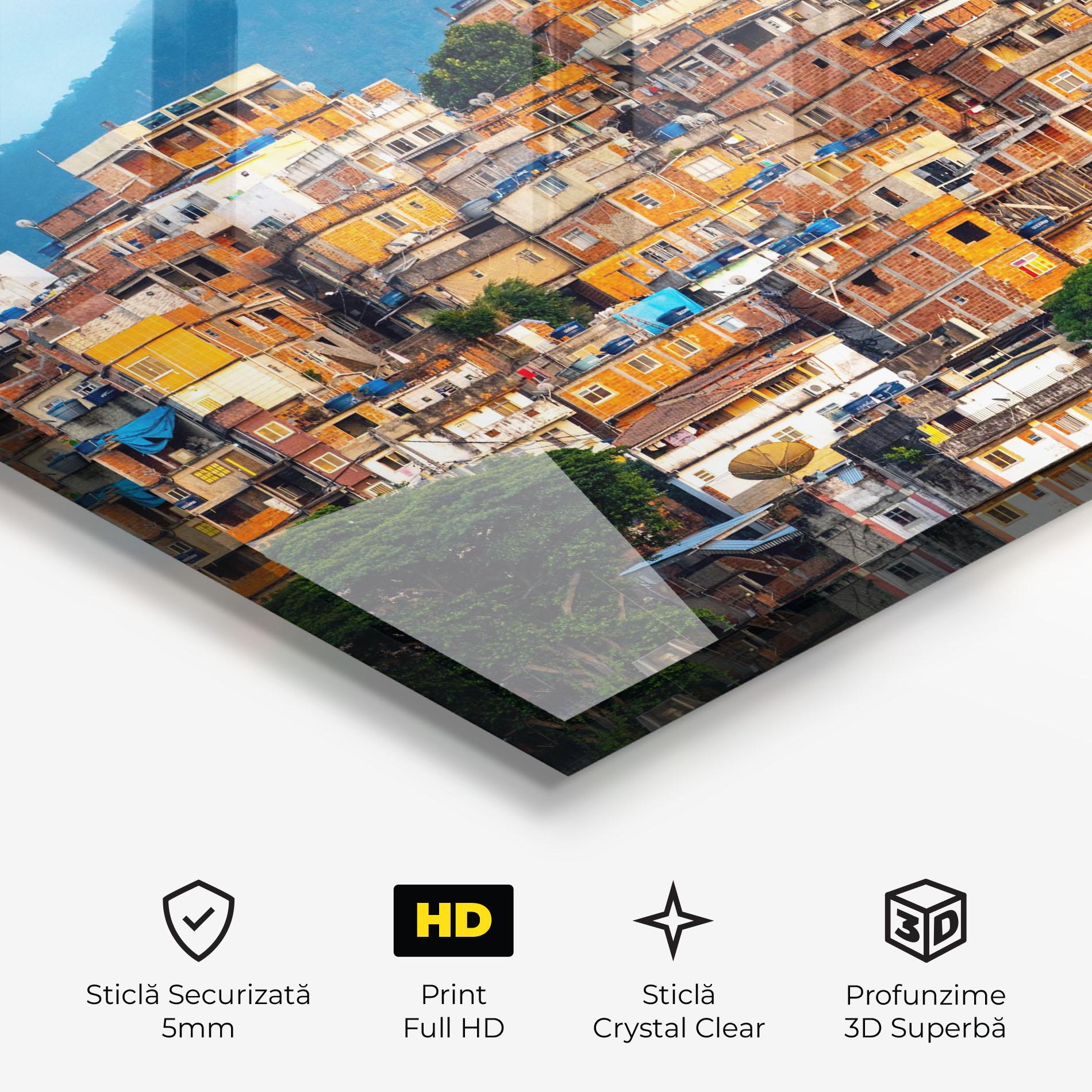 Tablou Sticla Sunset Brazil mockup 3