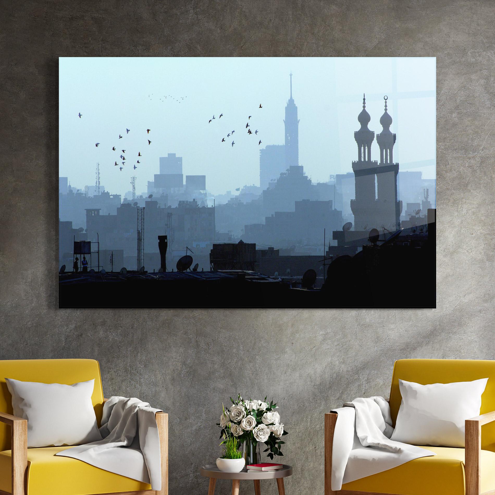 Tablou Sticla Cairo Skyline mockup 4