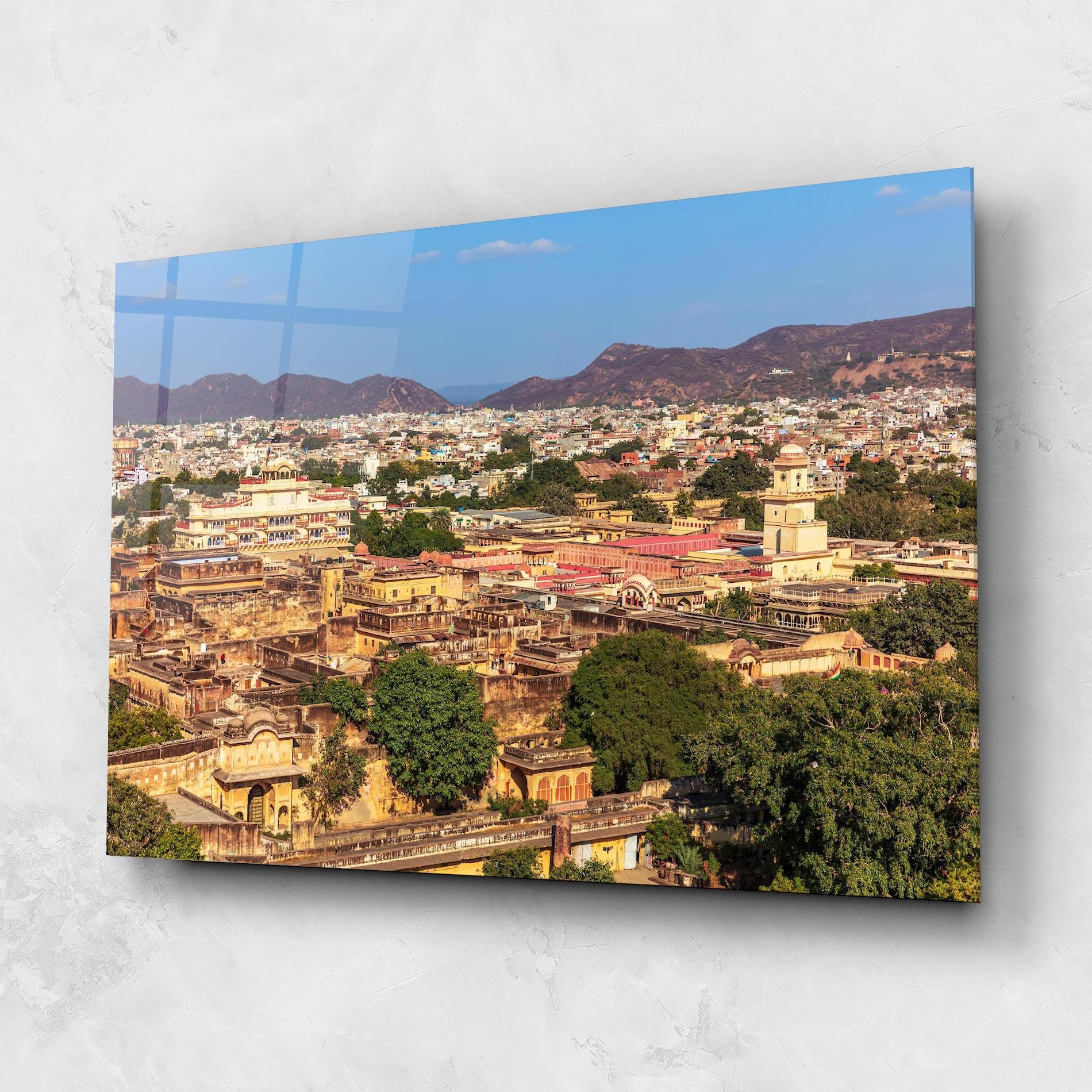 Tablou Sticla Pink City Jaipur mockup 1
