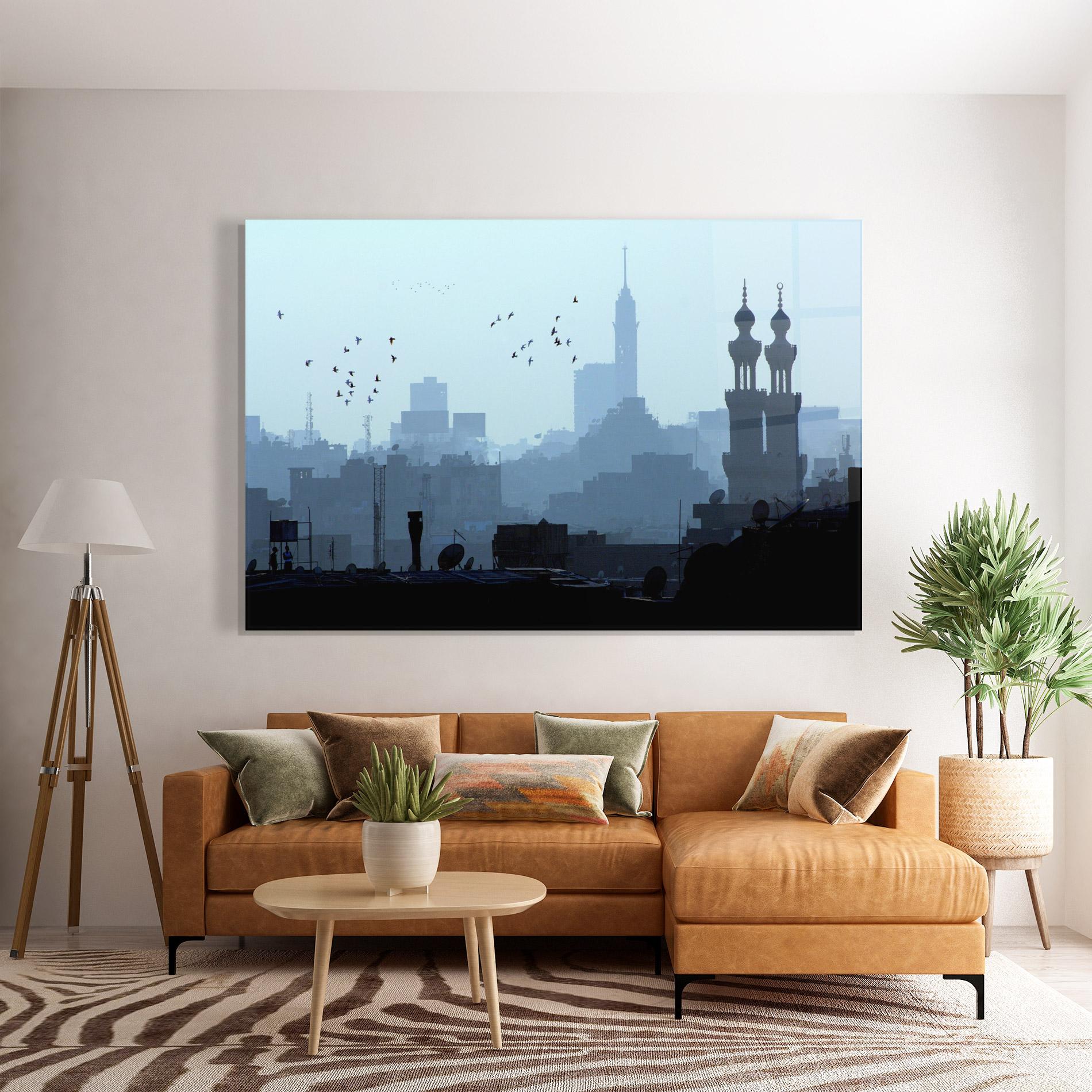 Tablou Sticla Cairo Skyline mockup 7