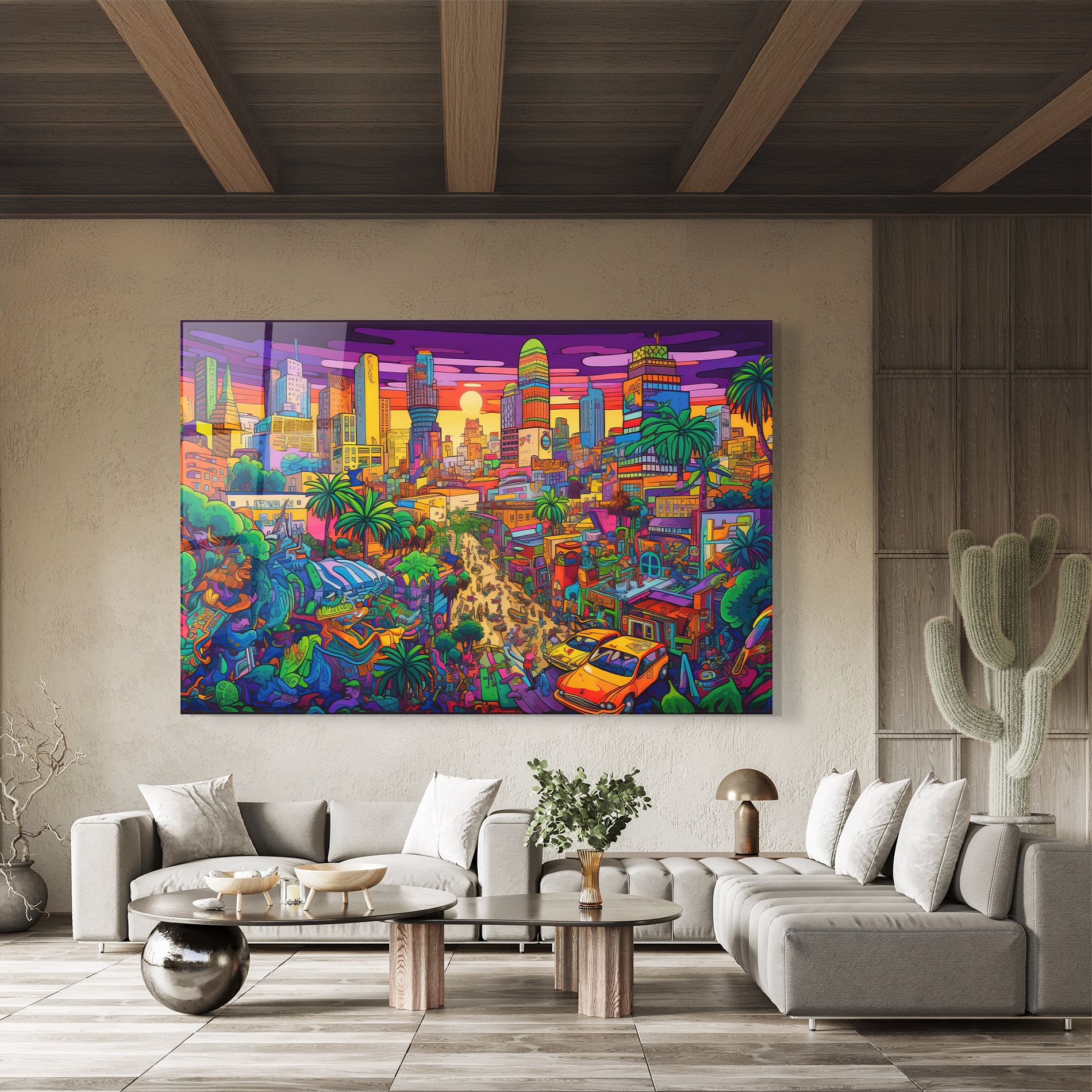 Colorful Mural City mockup 8