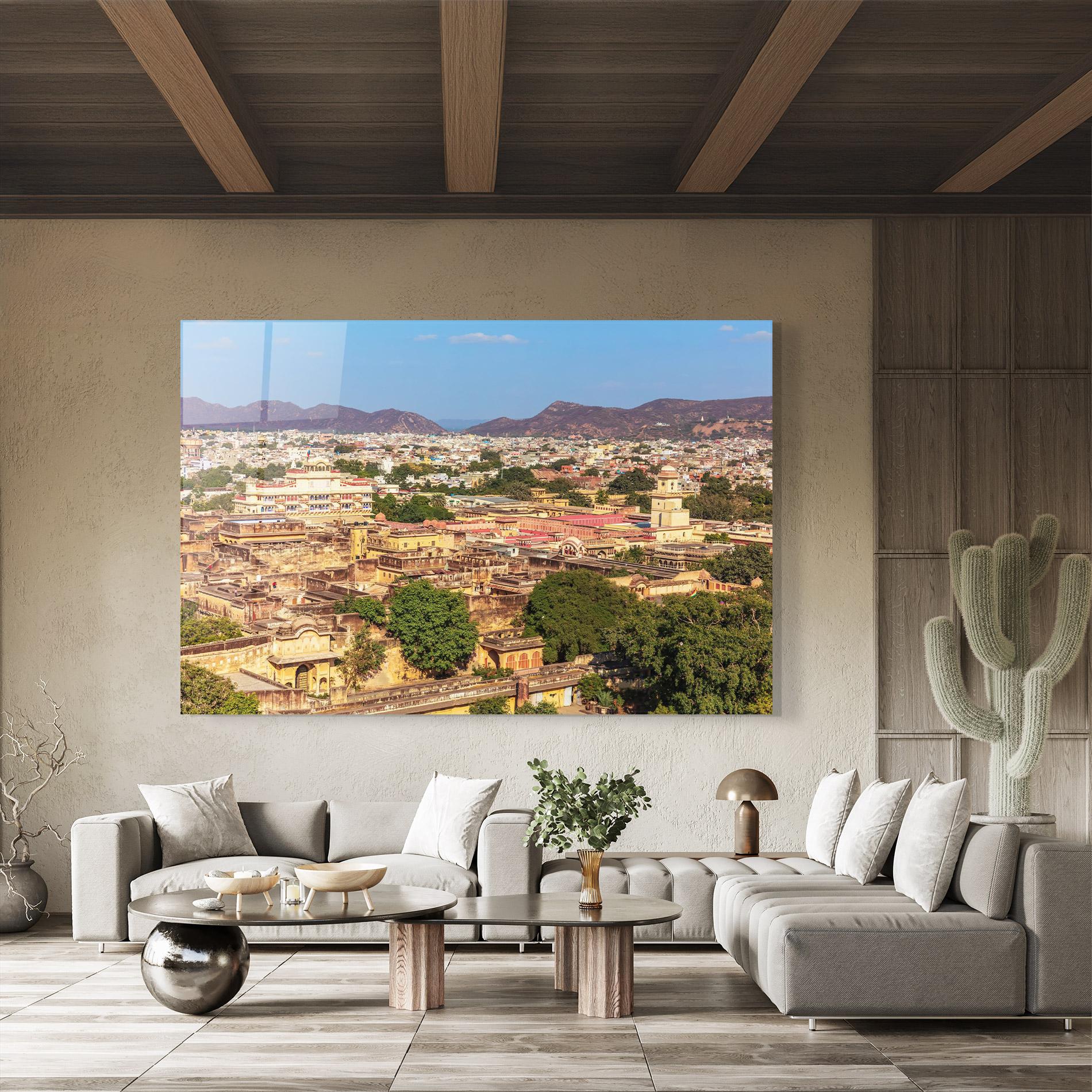 Tablou Sticla Pink City Jaipur mockup 8