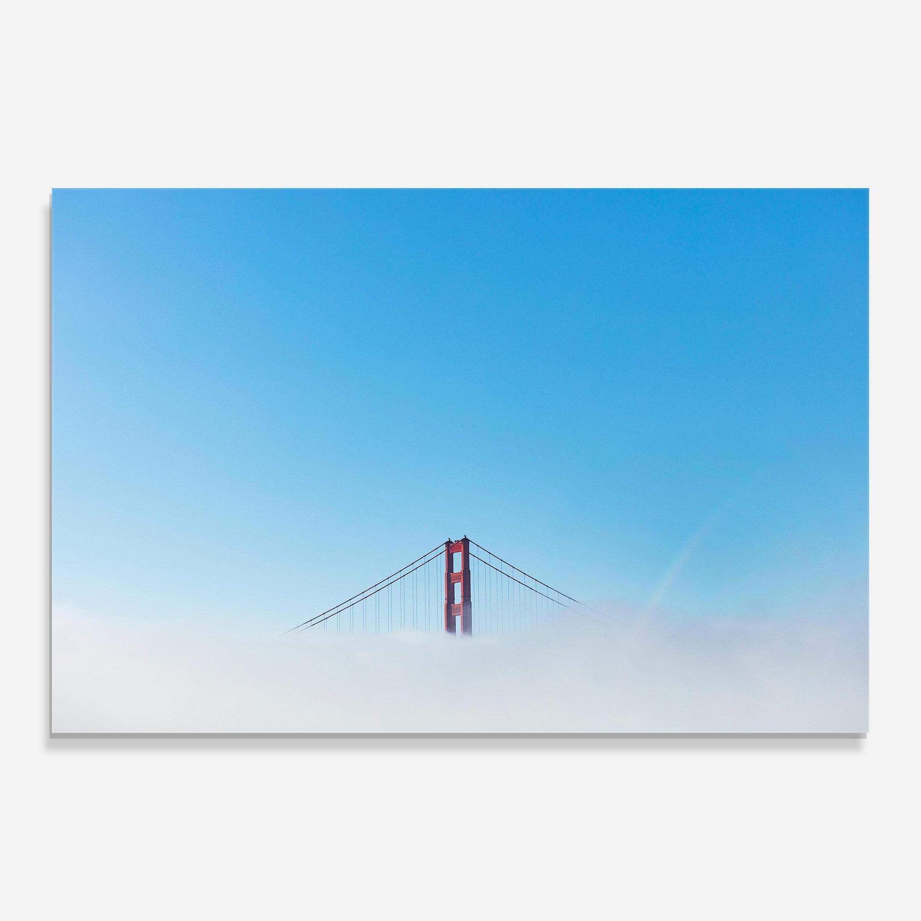 Tablou Sticla High Cloud Bridge mockup 0
