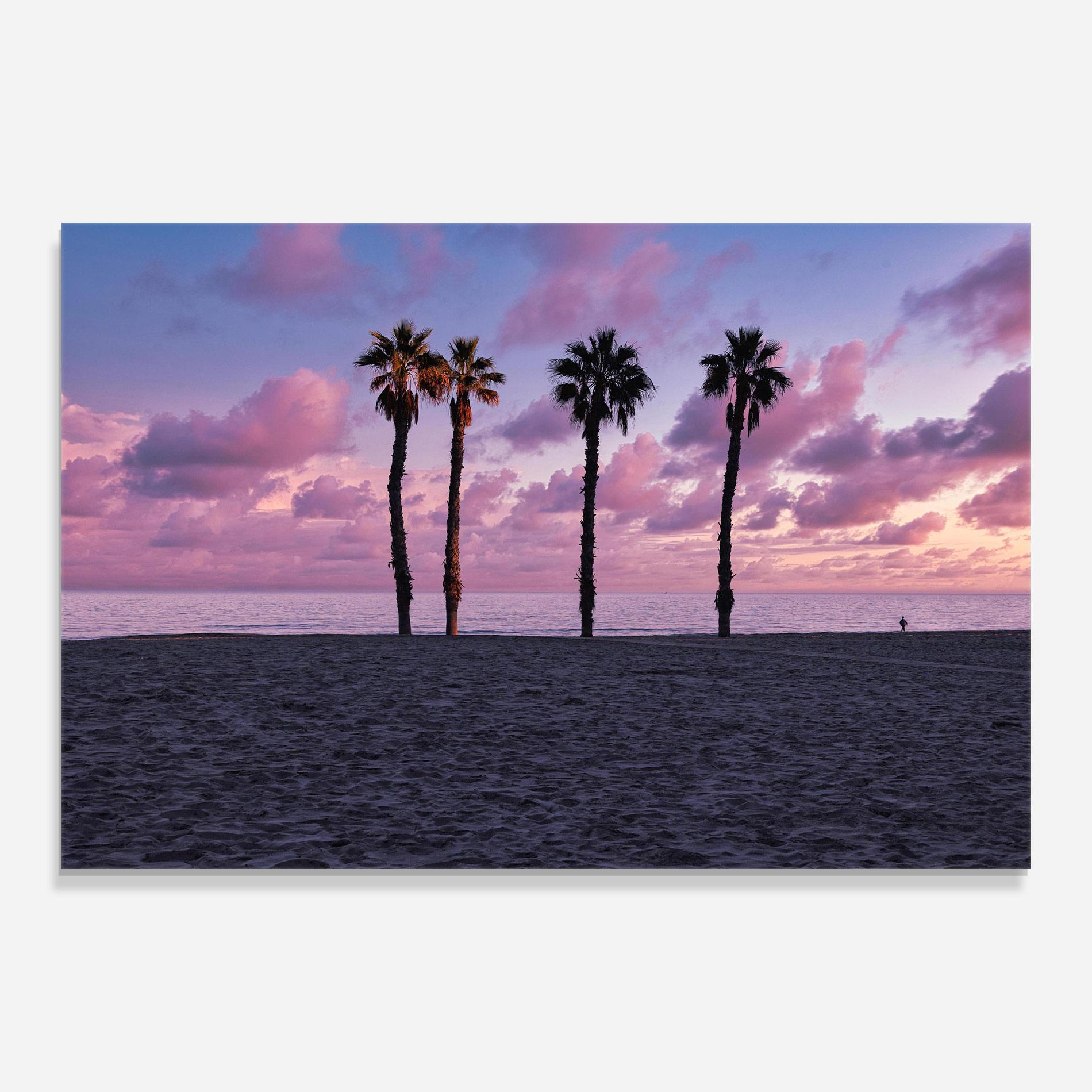 Tablou Sticla Palm Trees Beach mockup 0