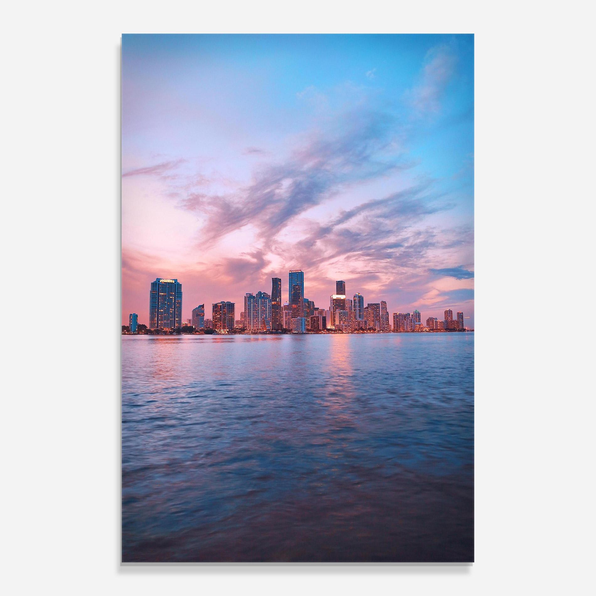 Tablou Sticla Over The Lake mockup 0