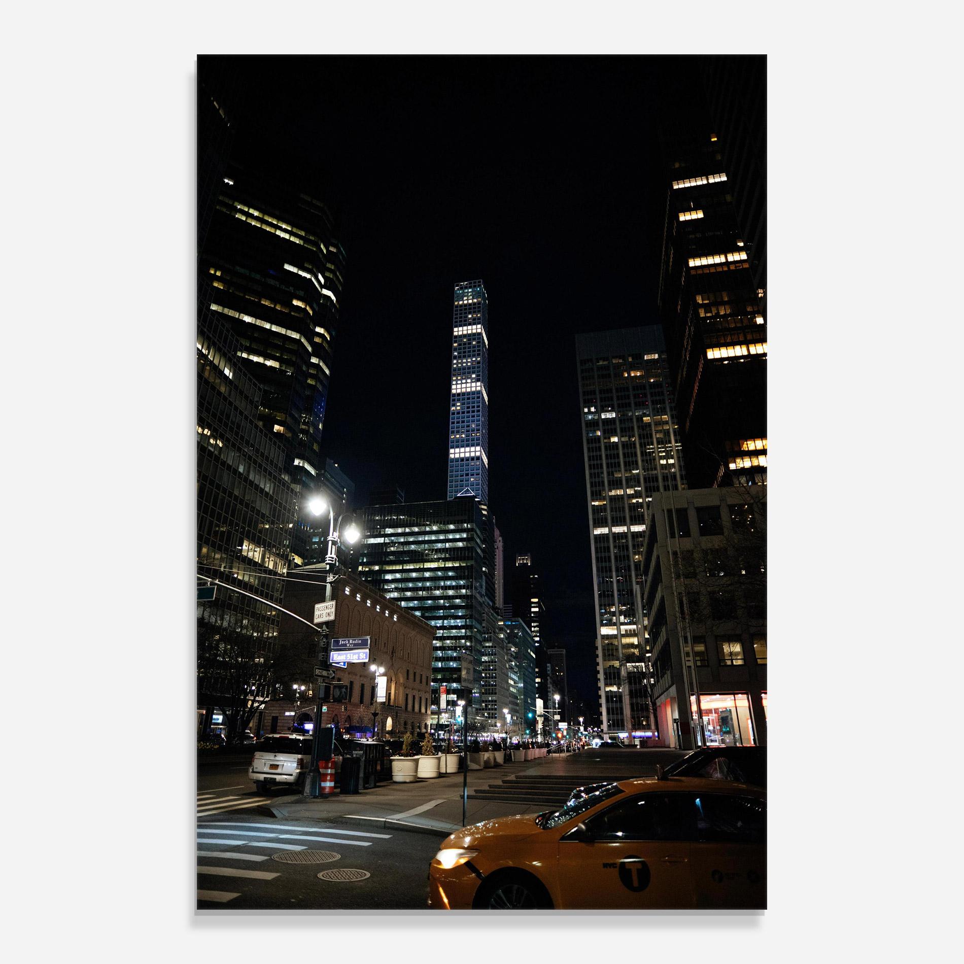 Tablou Sticla Skyline Night Light mockup 0