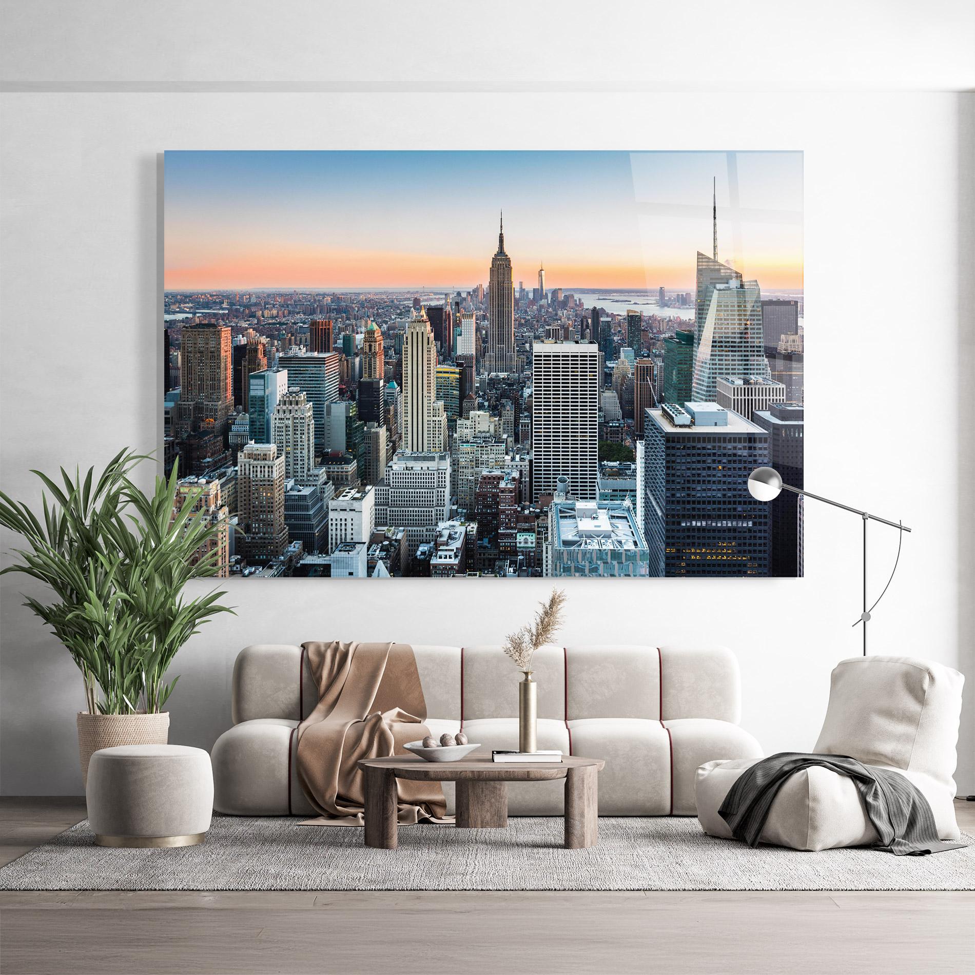 Tablou Sticla New York Skyline mockup 9