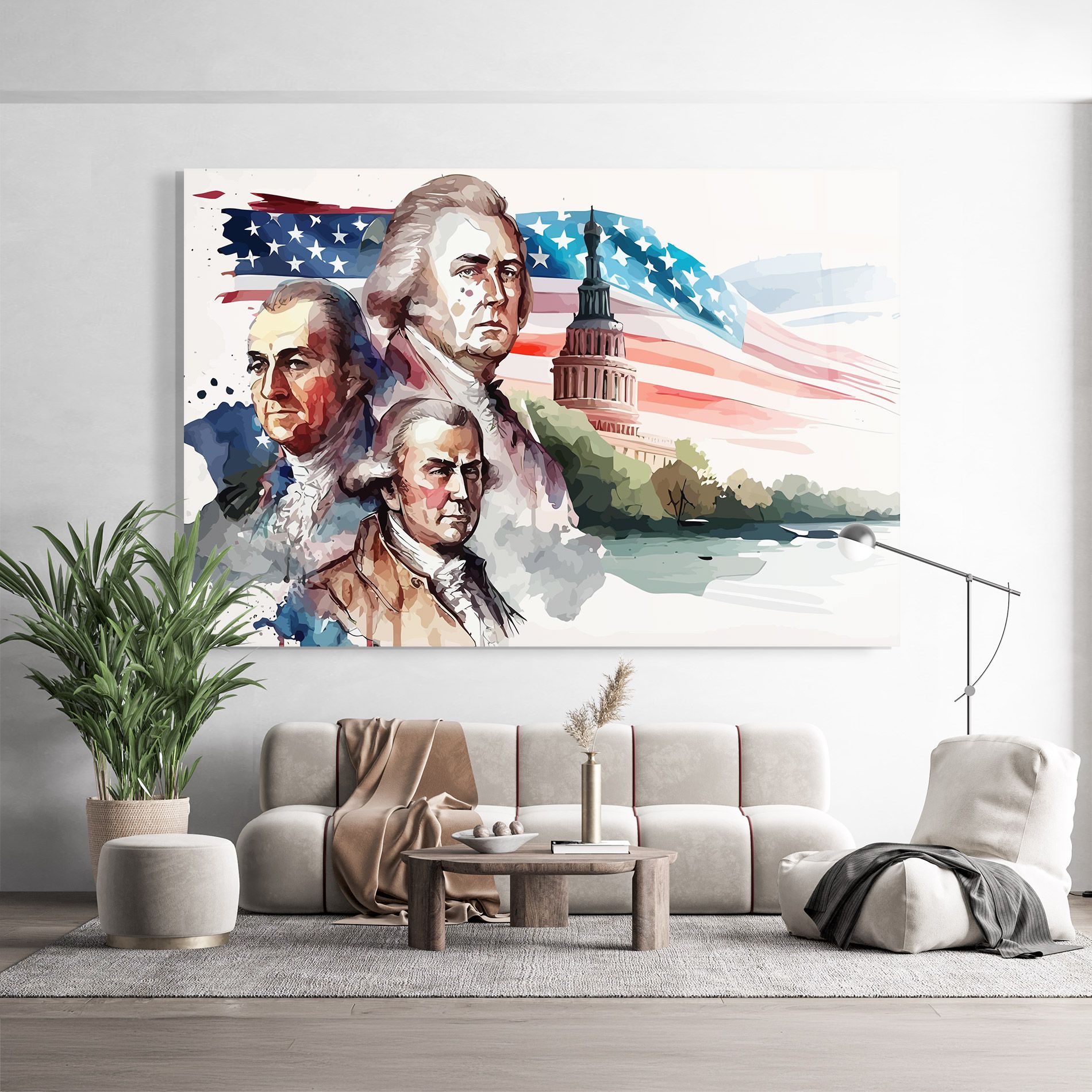 Usa Flag Art mockup 9