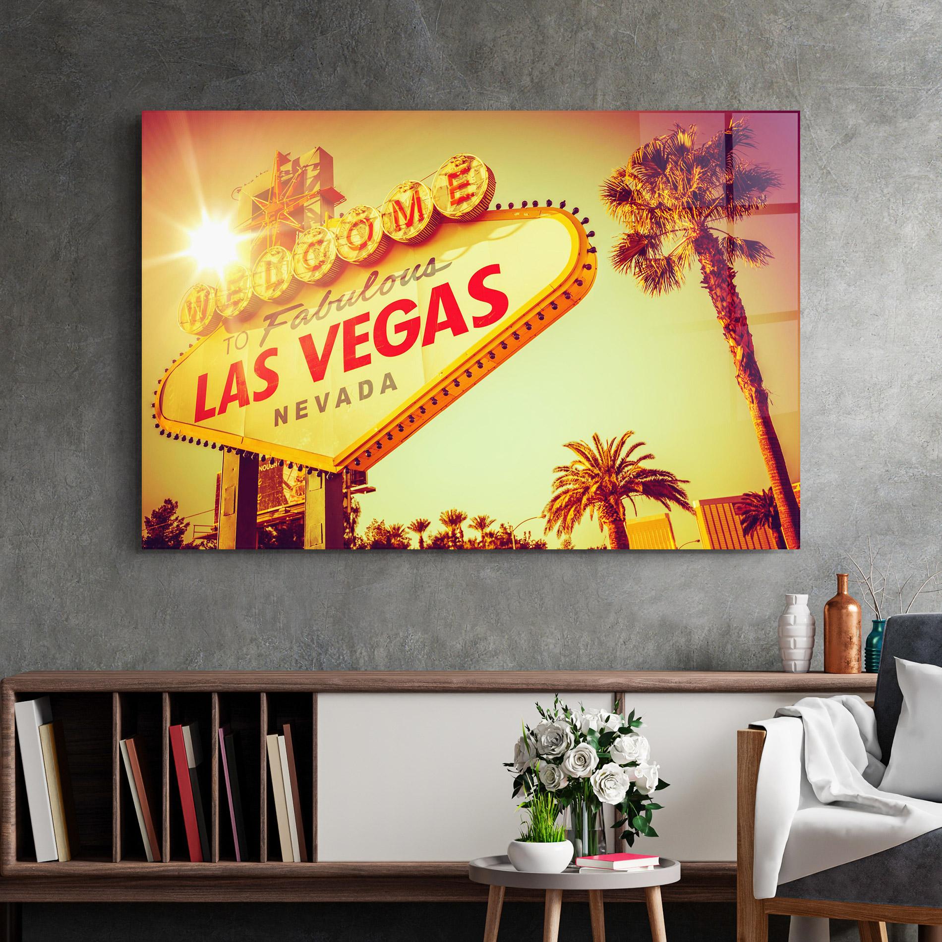 Tablou Sticla Las Vegas Nevada mockup 2