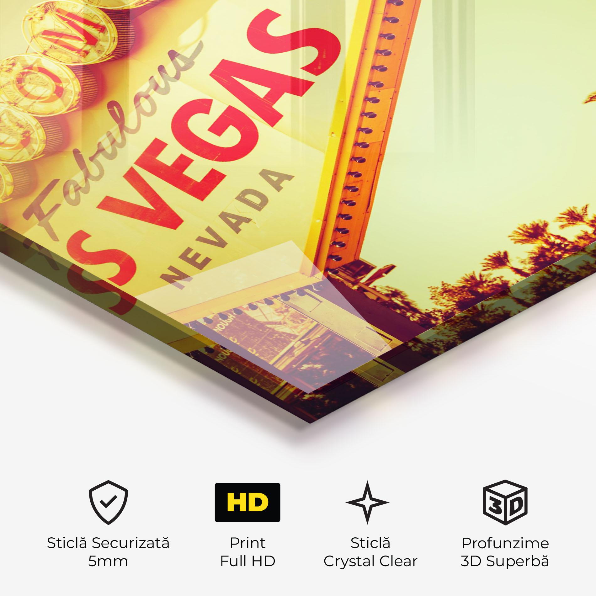 Tablou Sticla Las Vegas Nevada mockup 3