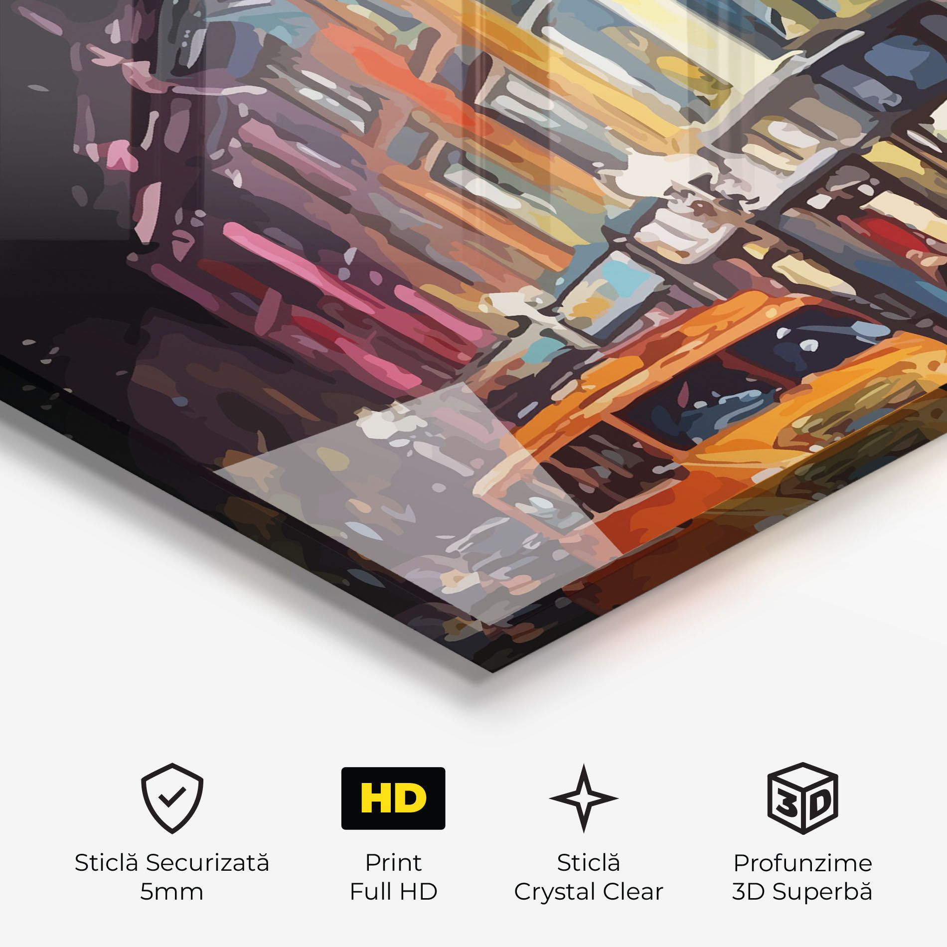 Yellow Car City Art mockup 3