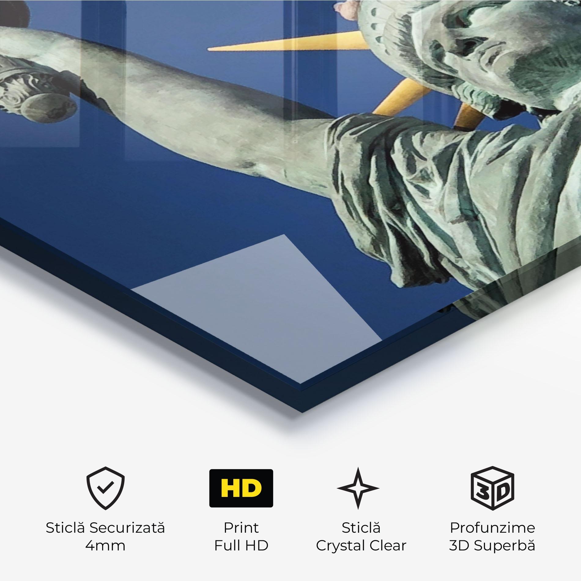 Tablou Sticla Statue Of Liberty mockup 3