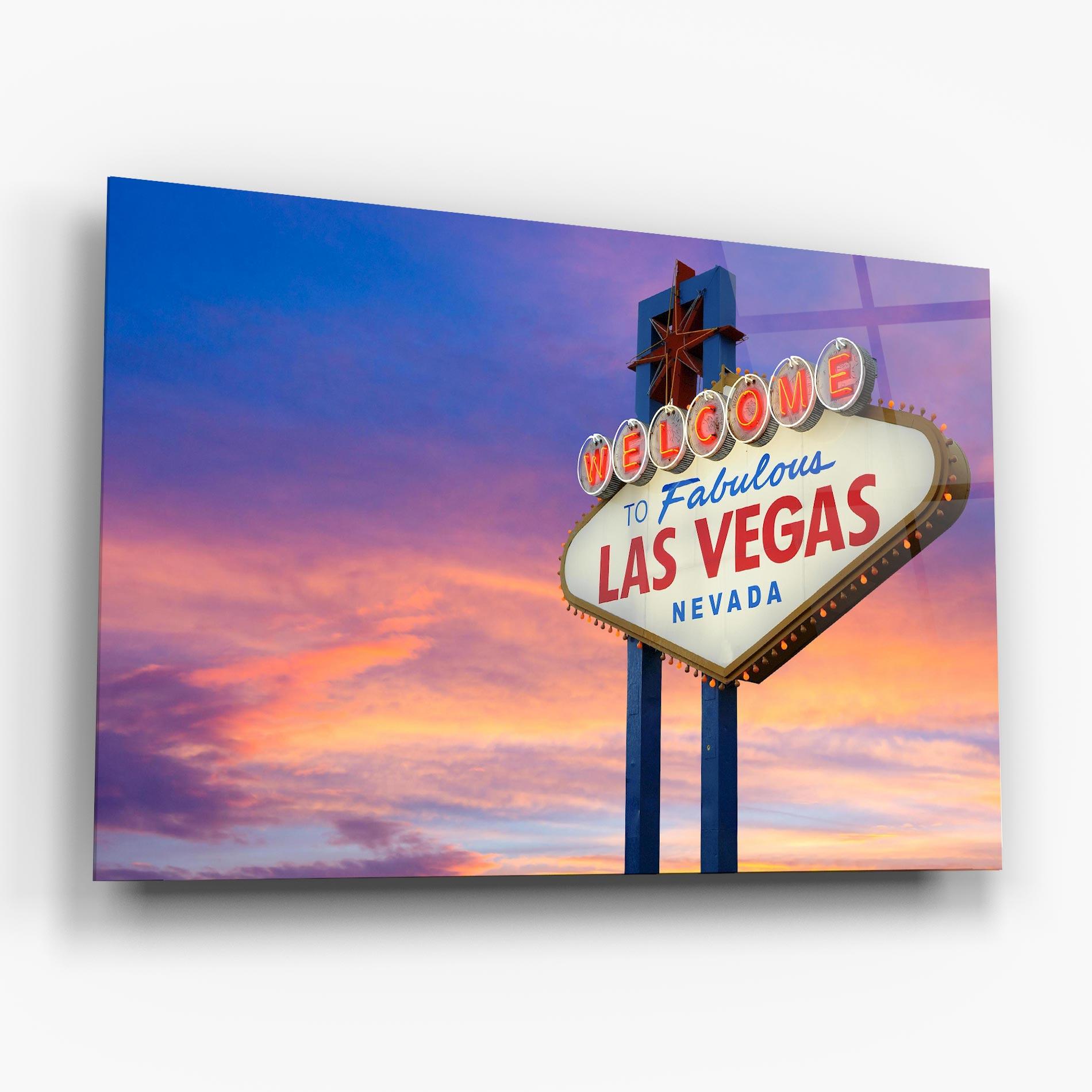 Tablou Sticla Las Vegas Sign mockup 6