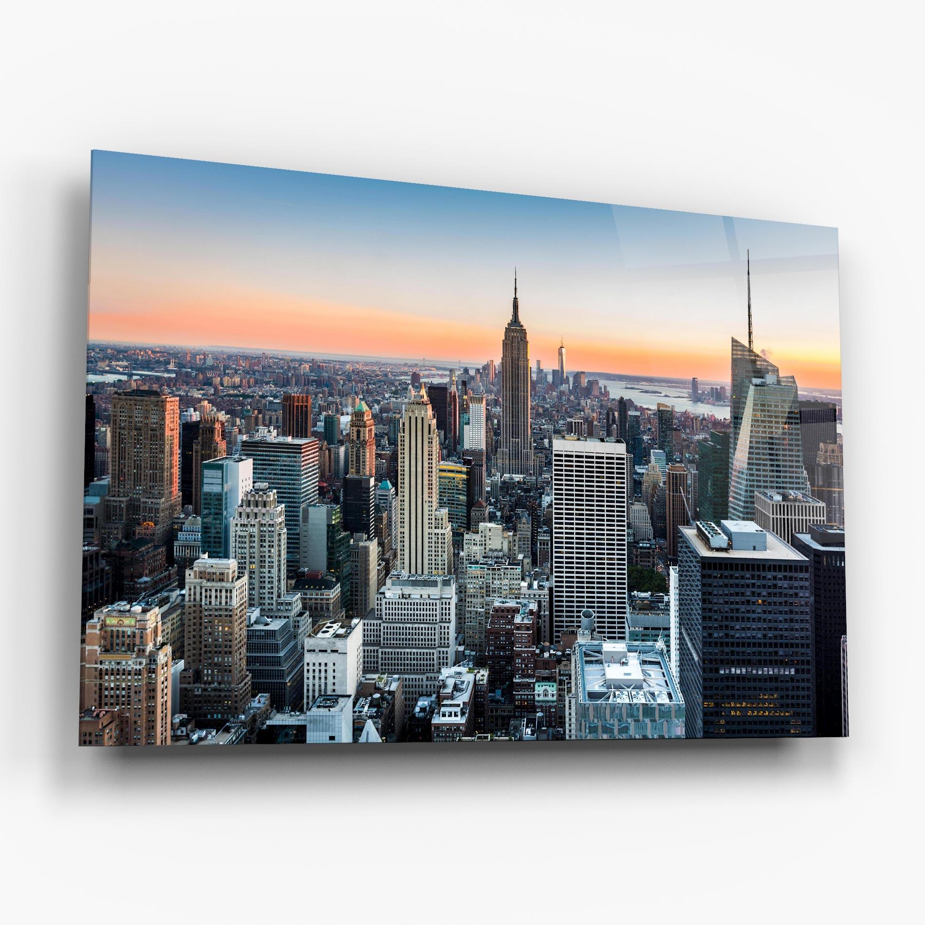 Tablou Sticla New York Skyline mockup 6