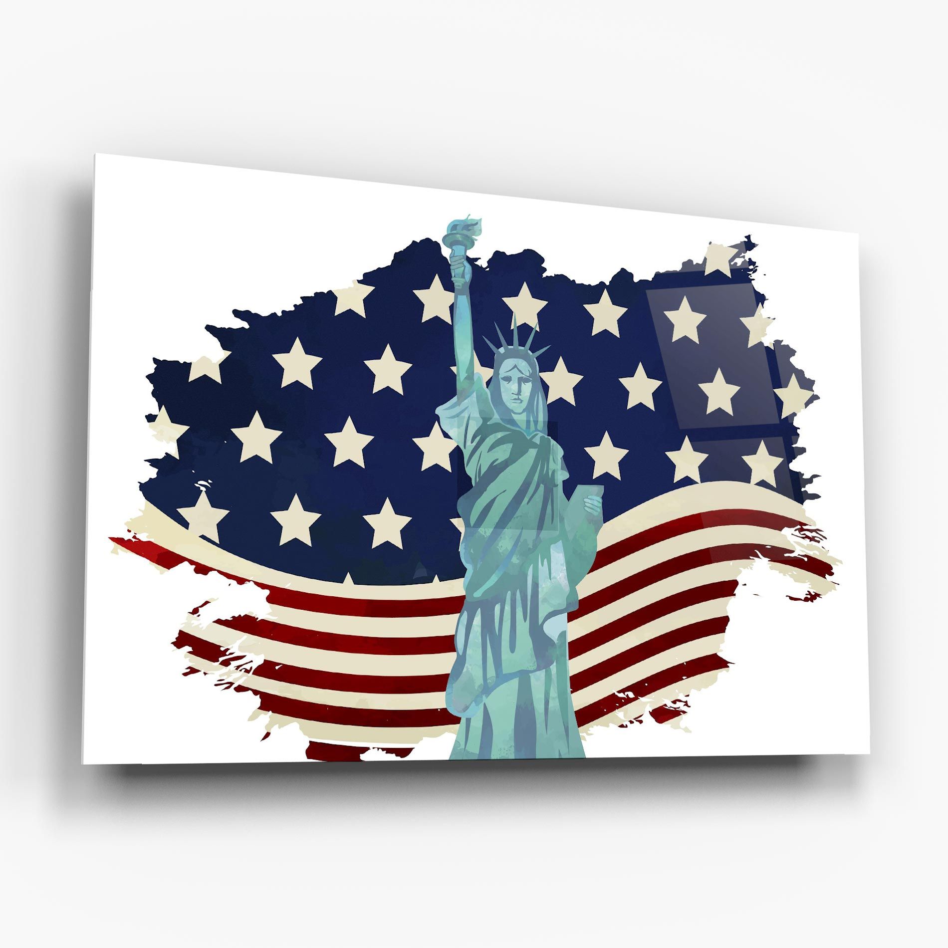 Usa Flag Statue mockup 6