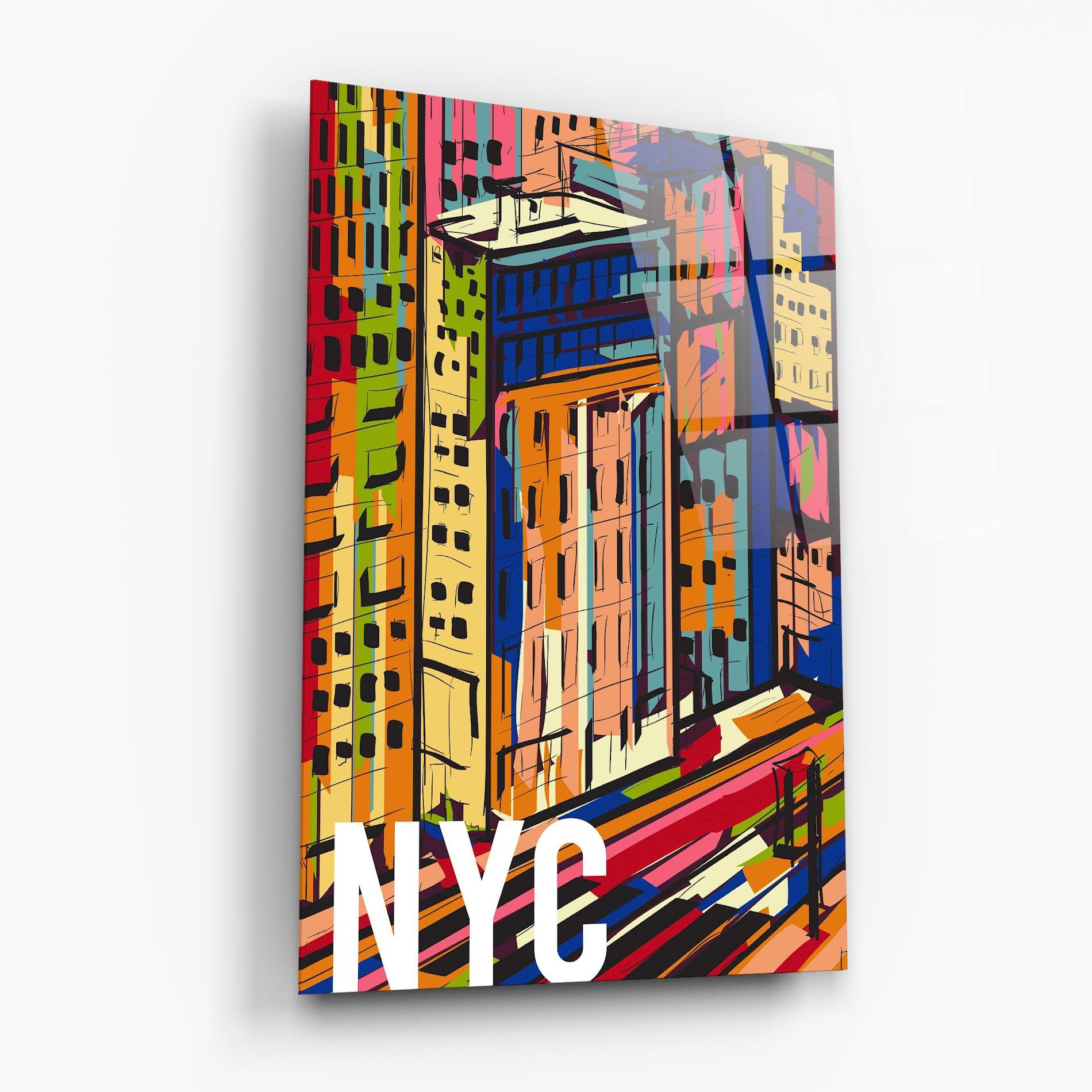 Tablou Sticla New York City Art mockup 6