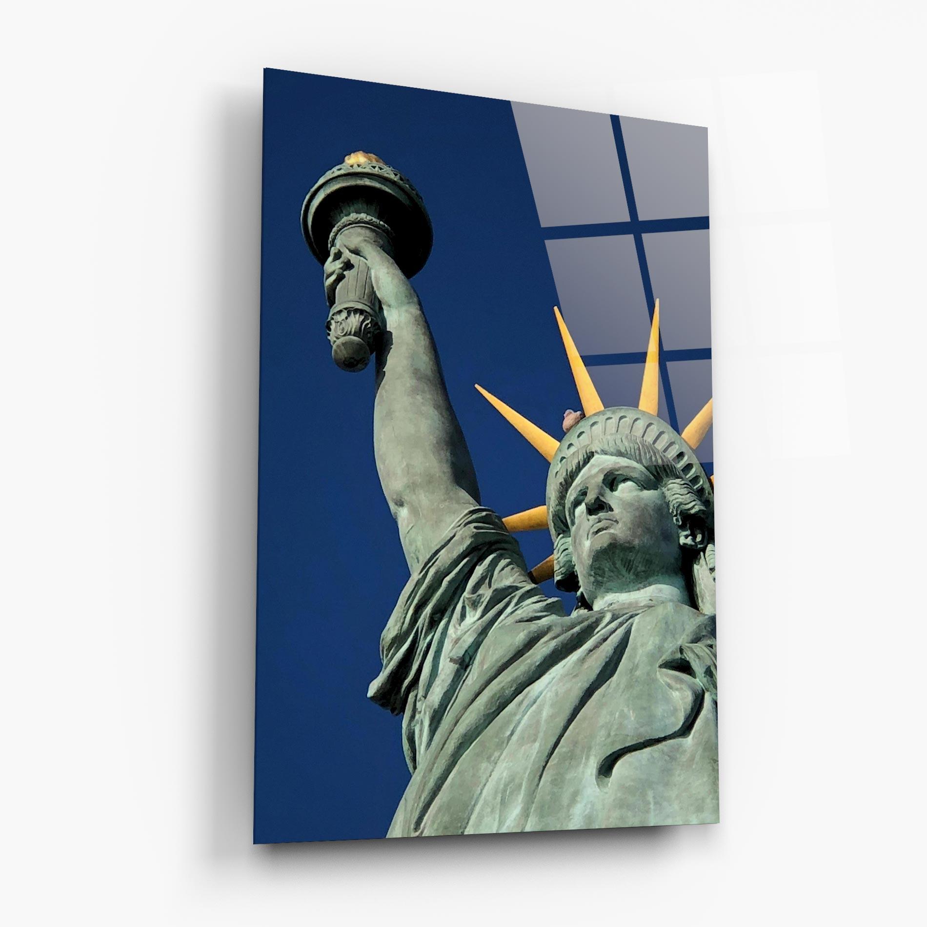 Tablou Sticla Statue Of Liberty mockup 6