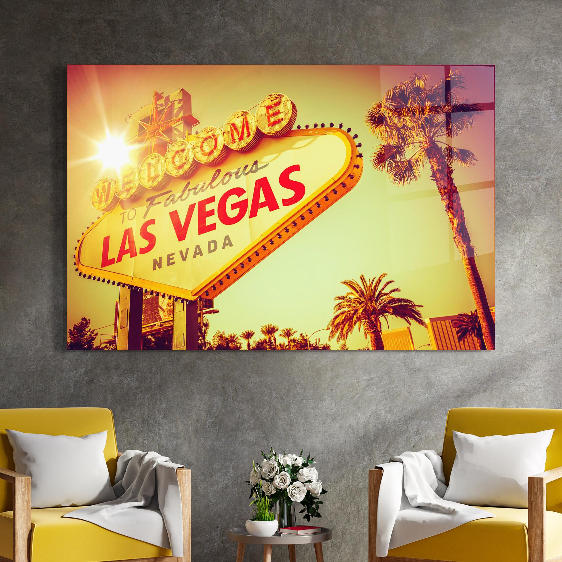 Tablou Sticla Las Vegas Nevada mockup 4