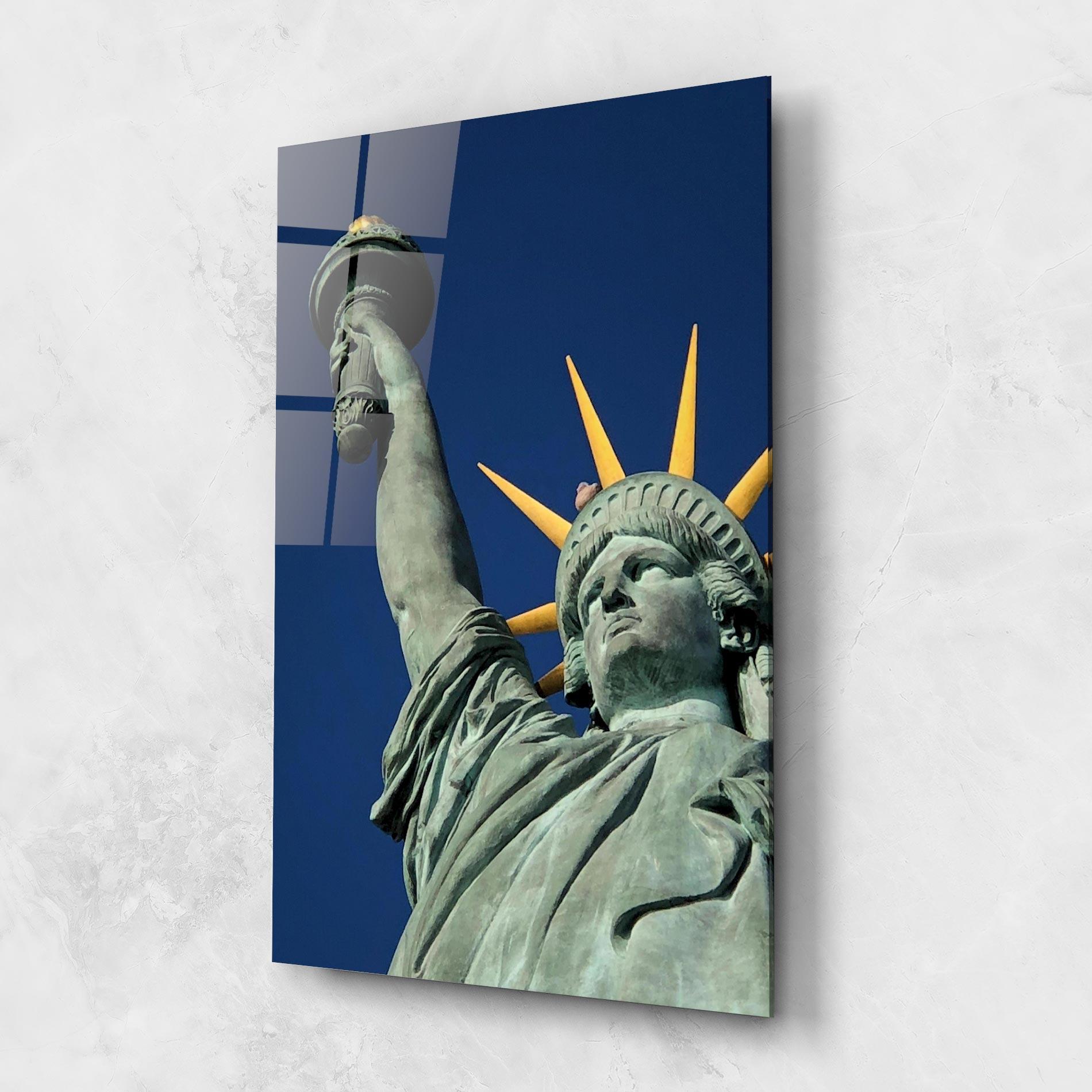 Tablou Sticla Statue Of Liberty mockup 1