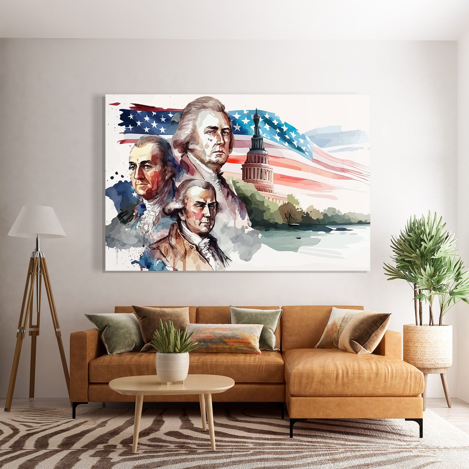Usa Flag Art mockup 7