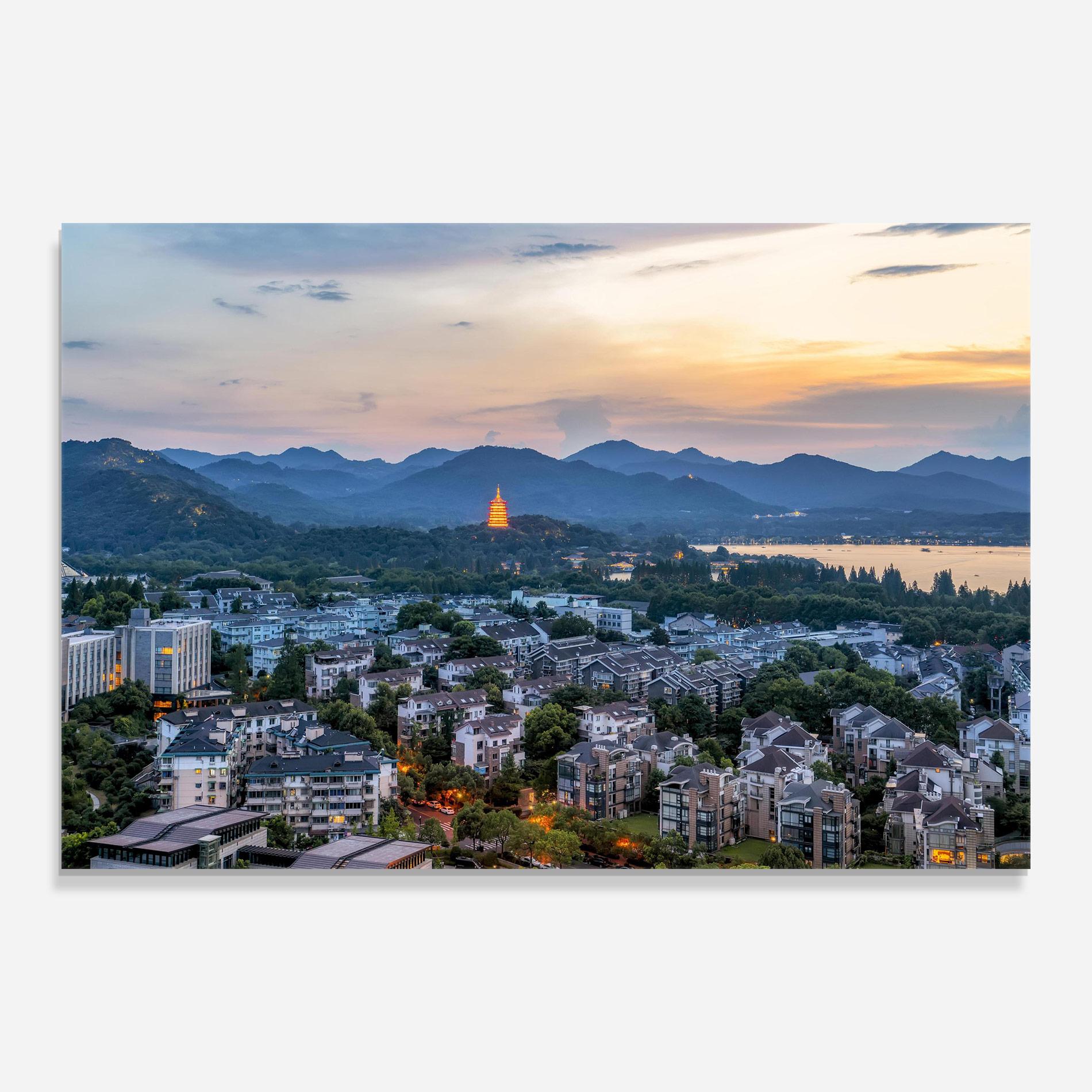 Tablou Sticla Hangzhou China mockup 0