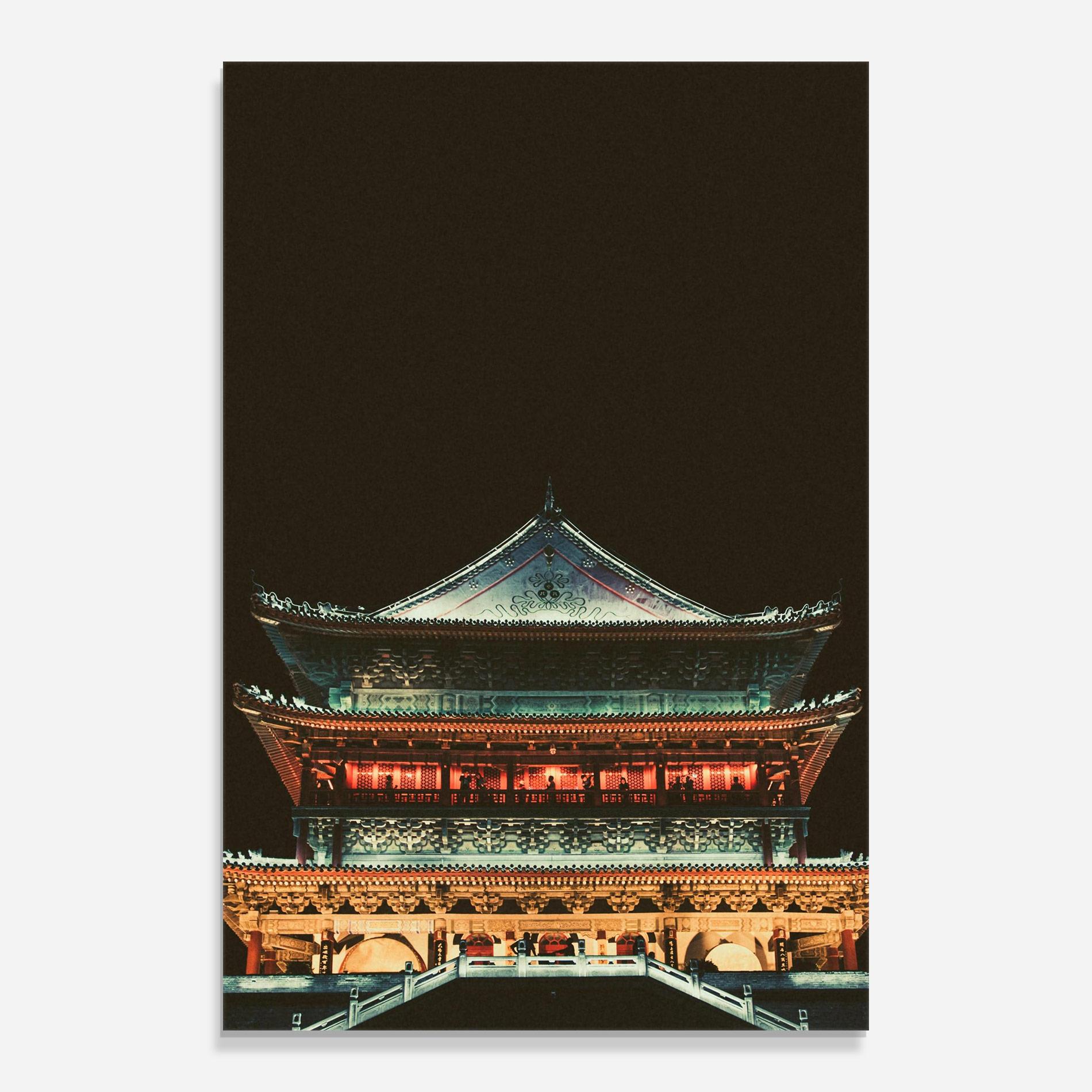 Tablou Sticla Temple Of Xi An mockup 0