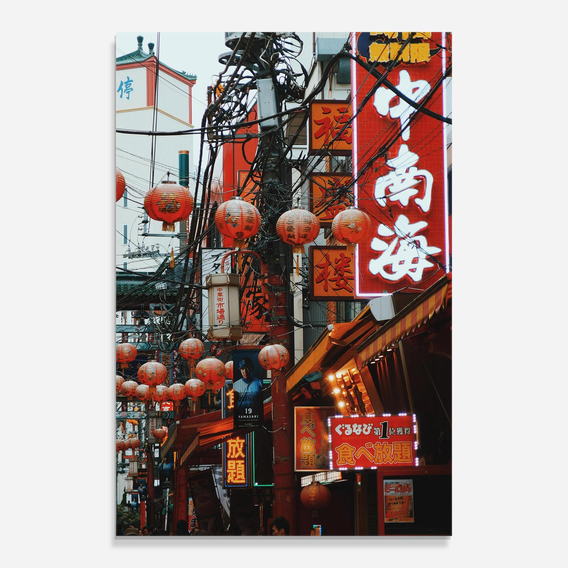 Tablou Sticla Chinatown mockup 0
