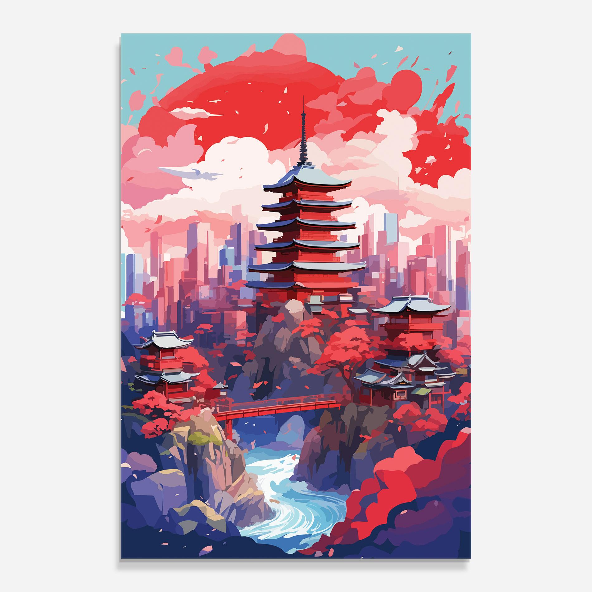 Tablou Sticla City Style Art mockup 0