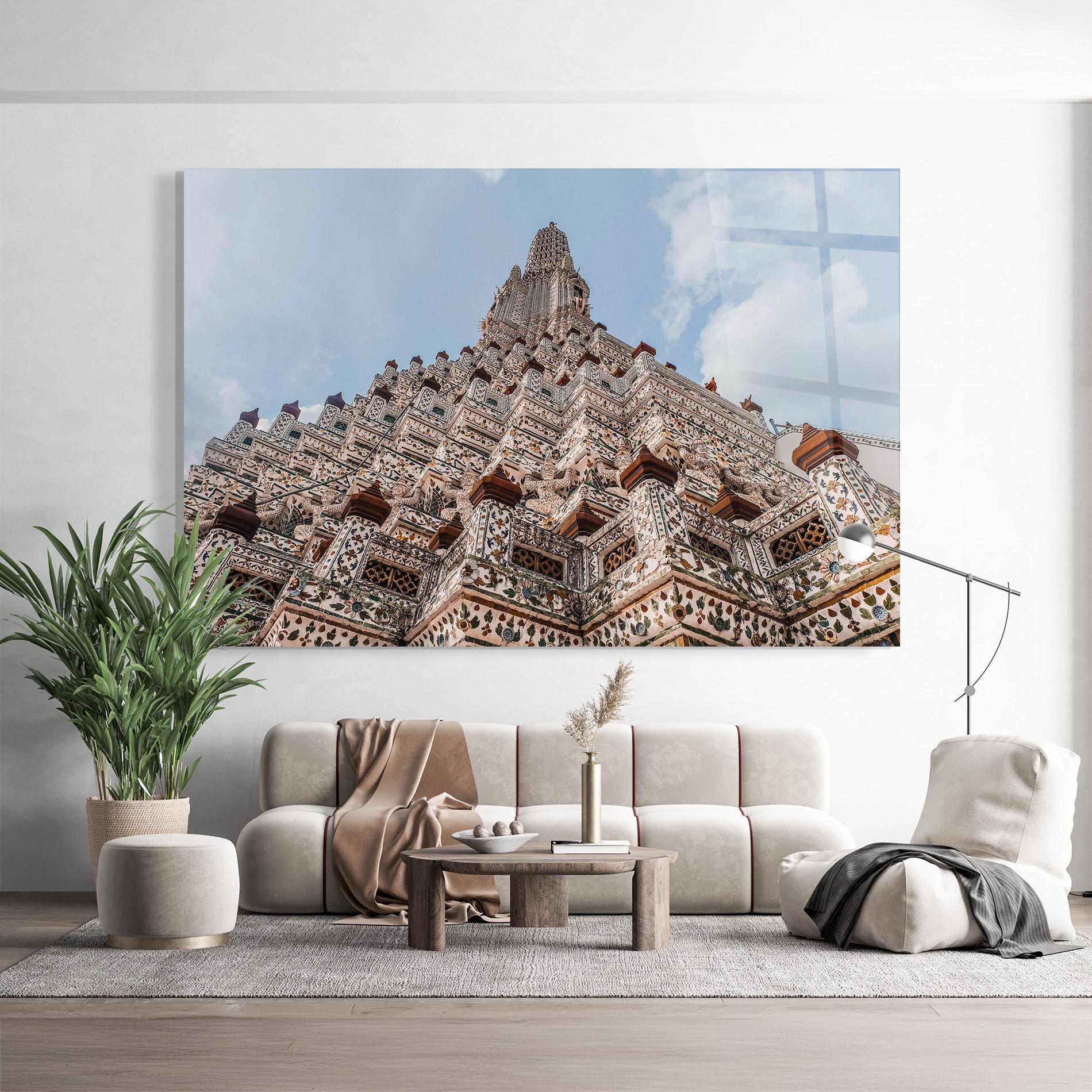 Tablou Sticla Temple Of Dawn mockup 9