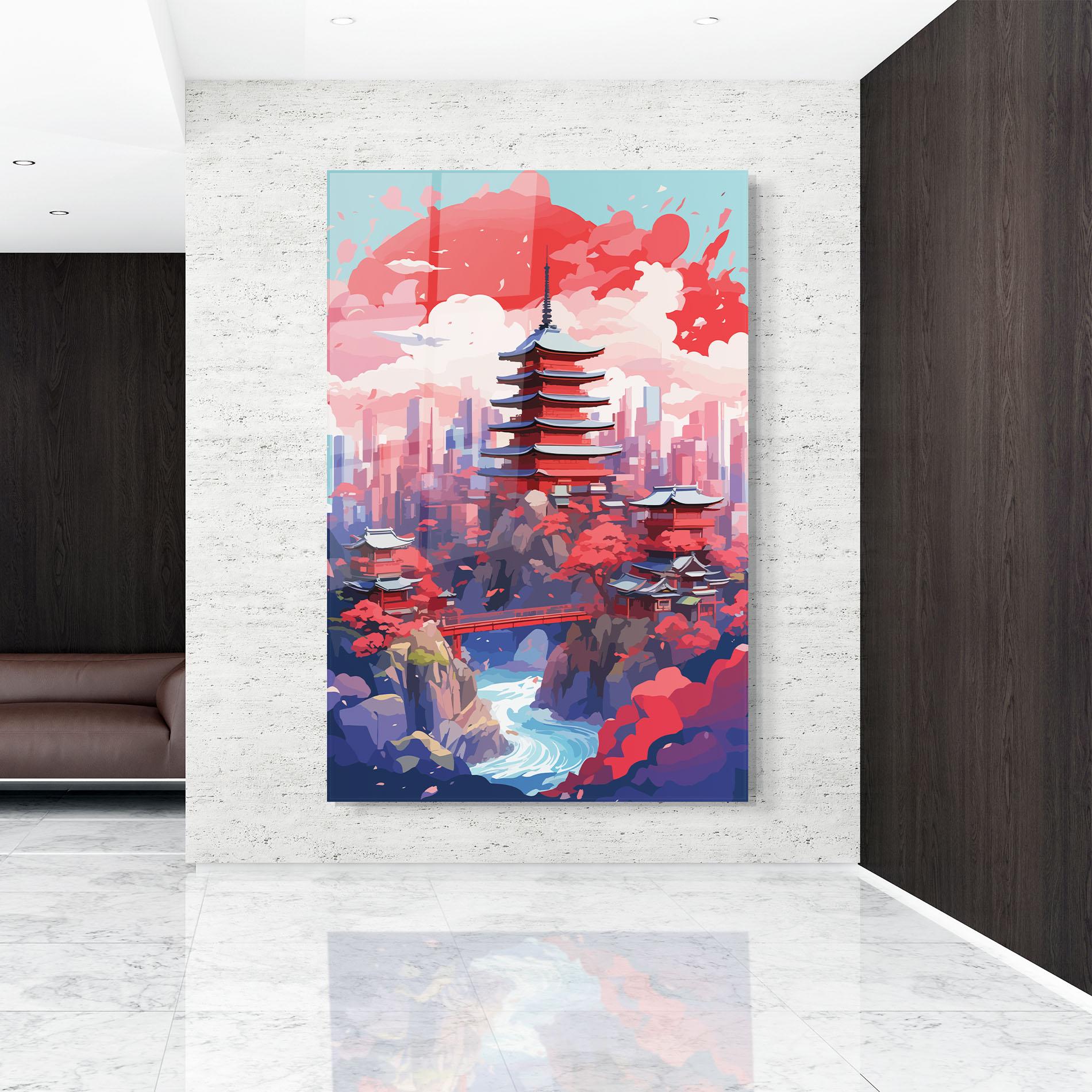 Tablou Sticla City Style Art mockup 9