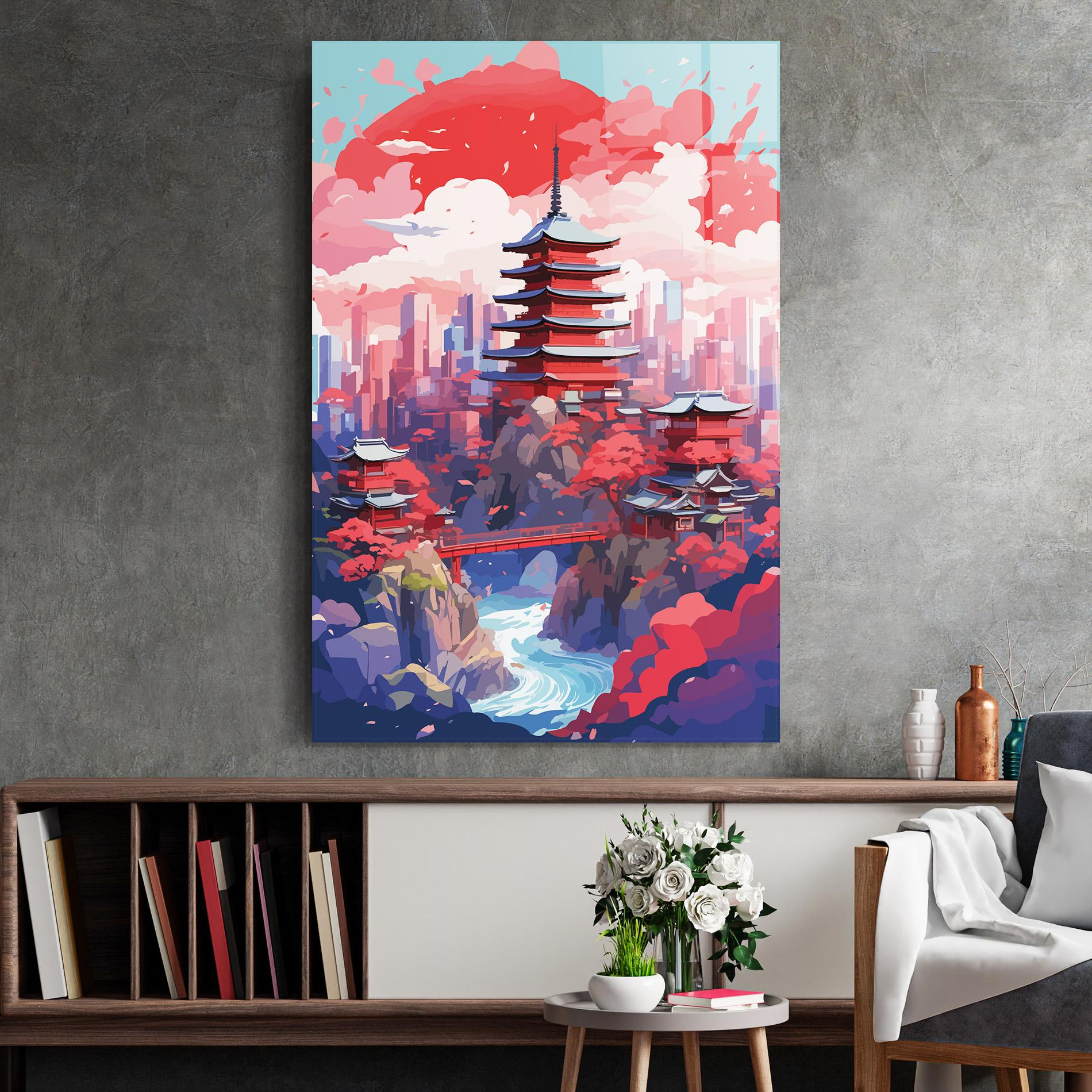 Tablou Sticla City Style Art mockup 2