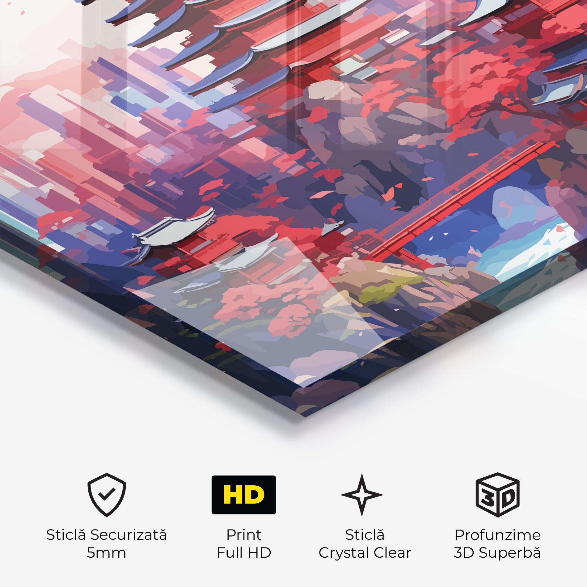 Tablou Sticla City Style Art mockup 3