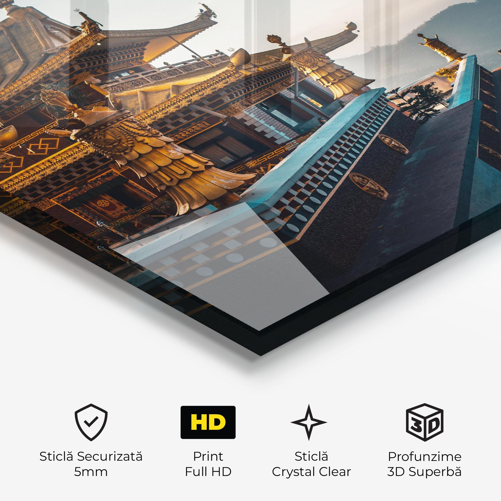 Tablou Sticla Namo Buddha mockup 3