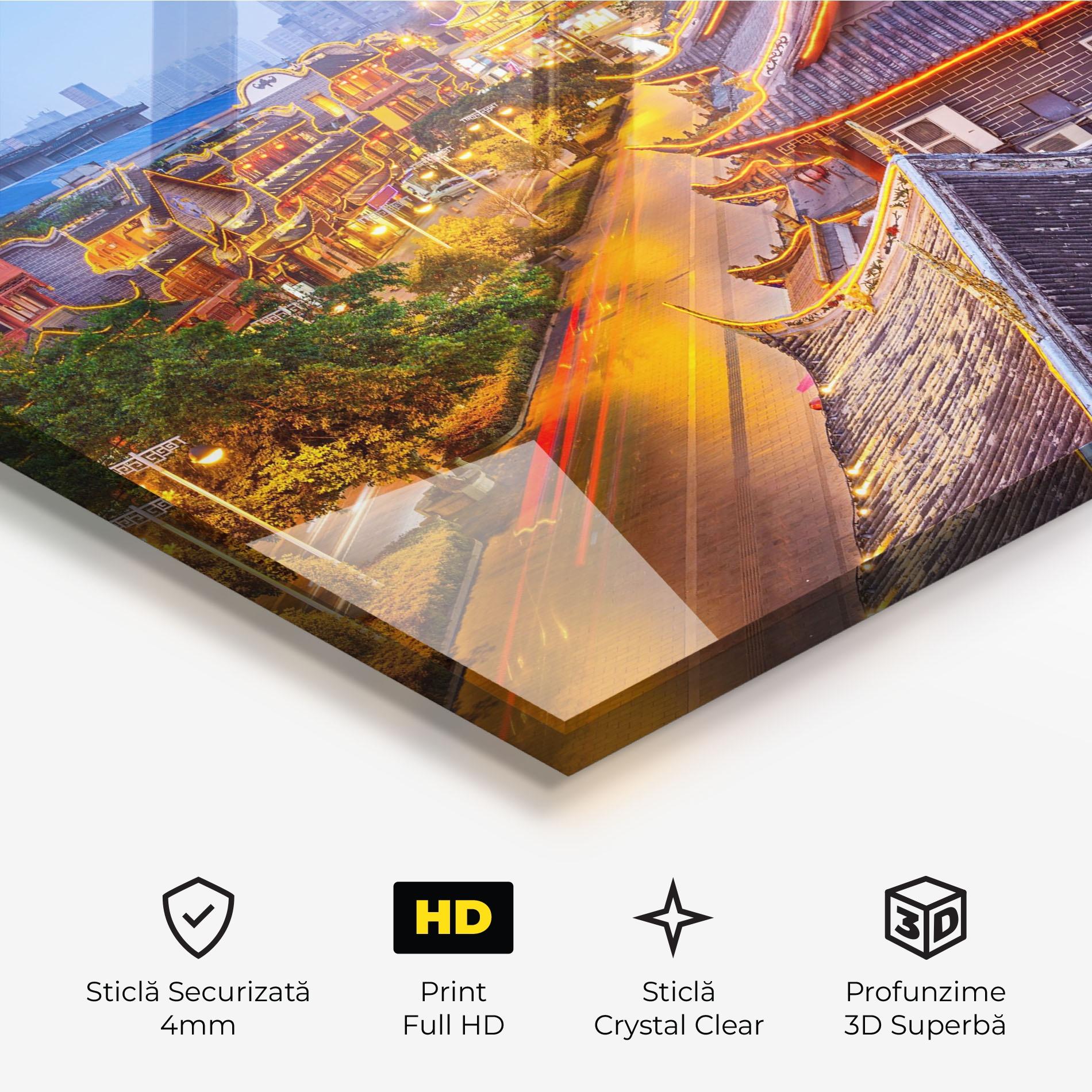 Tablou Sticla Chengdu China mockup 3