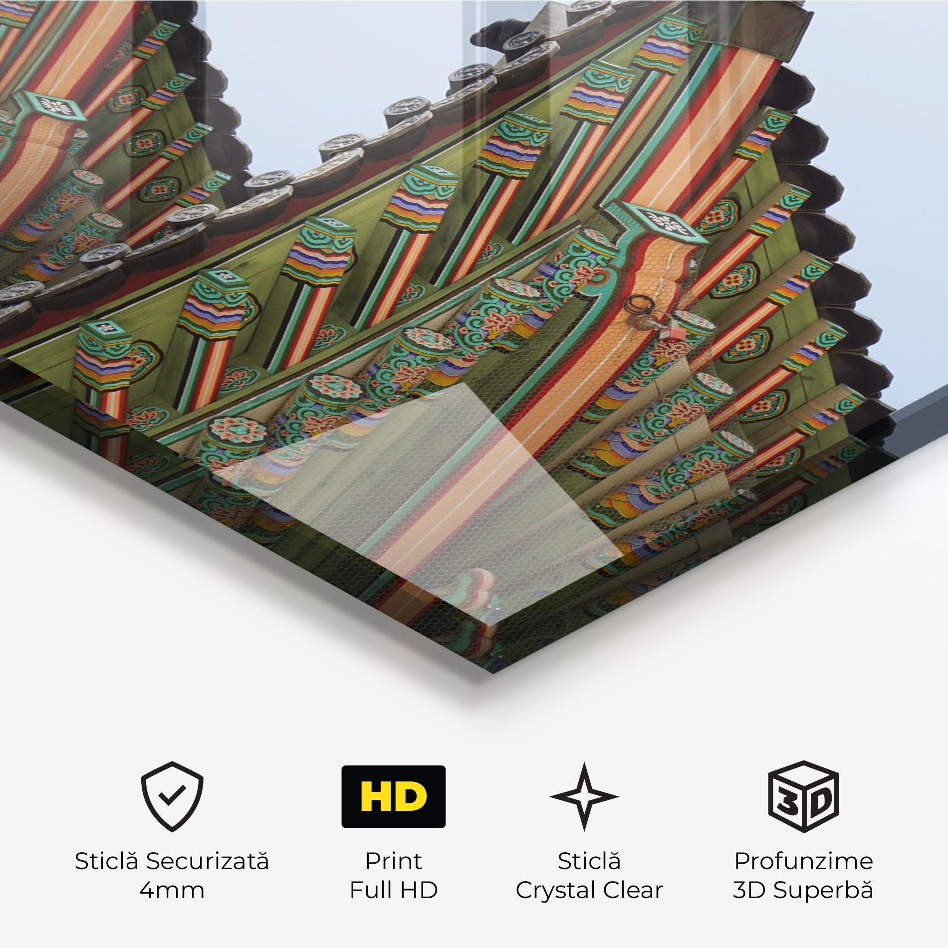 Tablou Sticla Gyeongbokgung View mockup 3