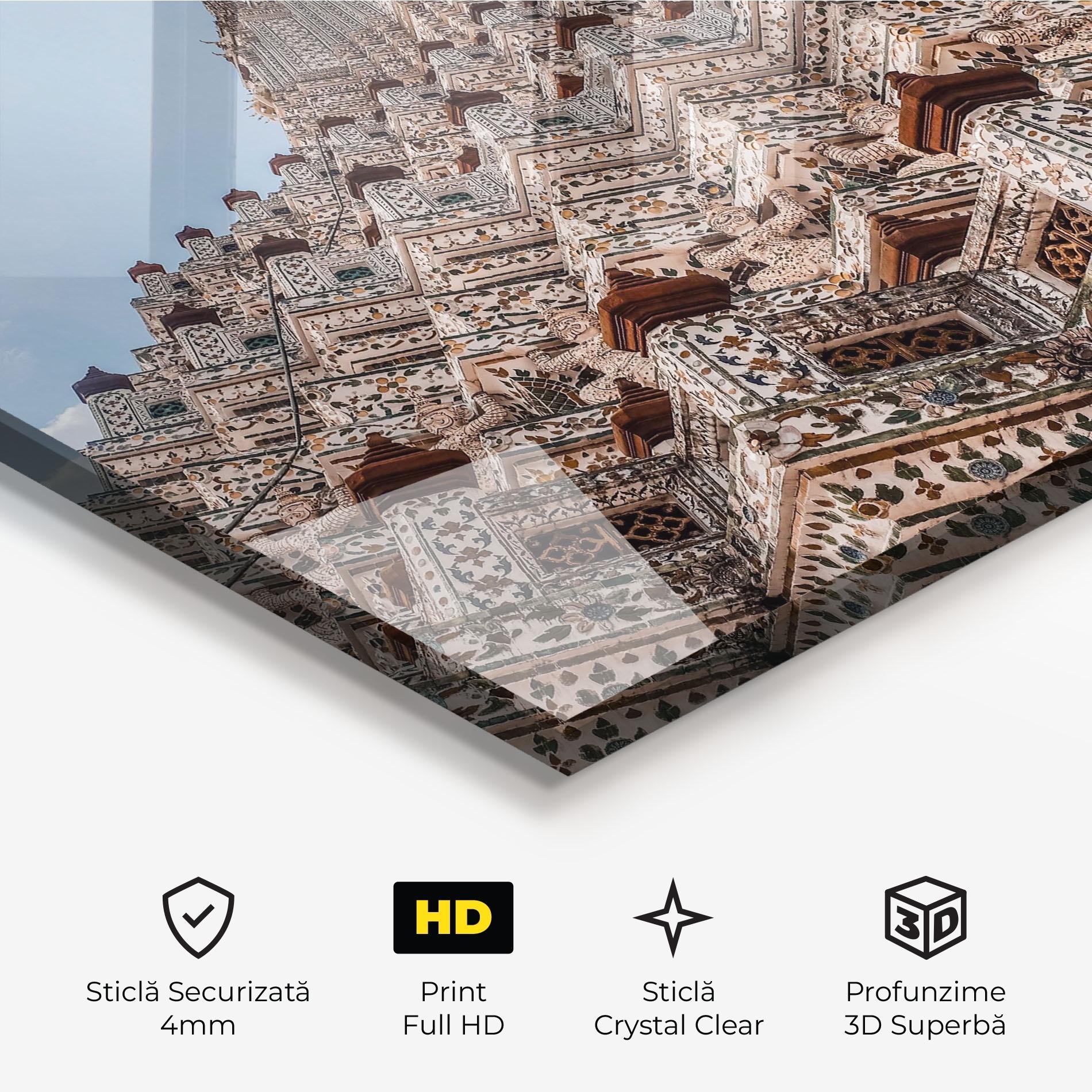 Tablou Sticla Temple Of Dawn mockup 3