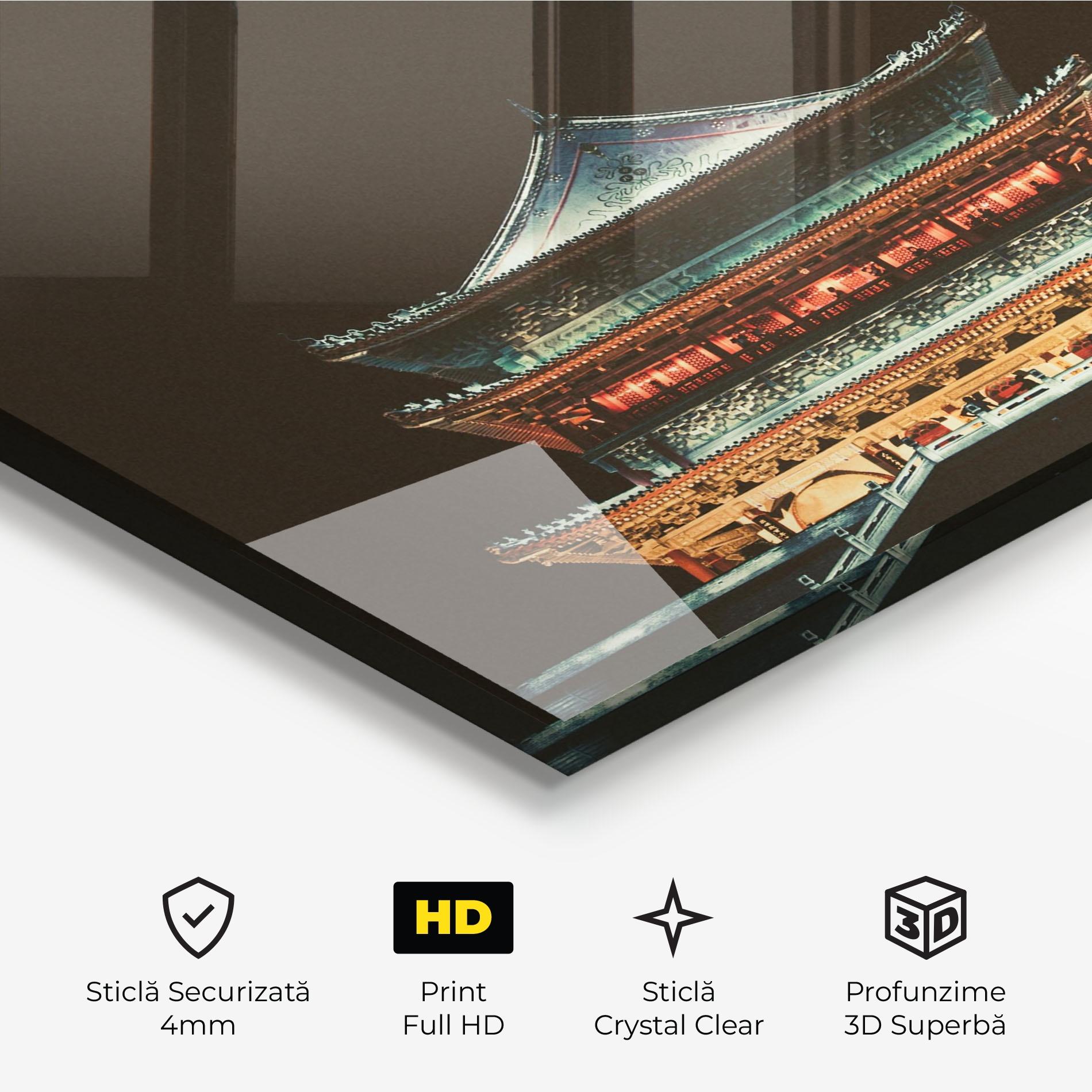 Tablou Sticla Temple Of Xi An mockup 3