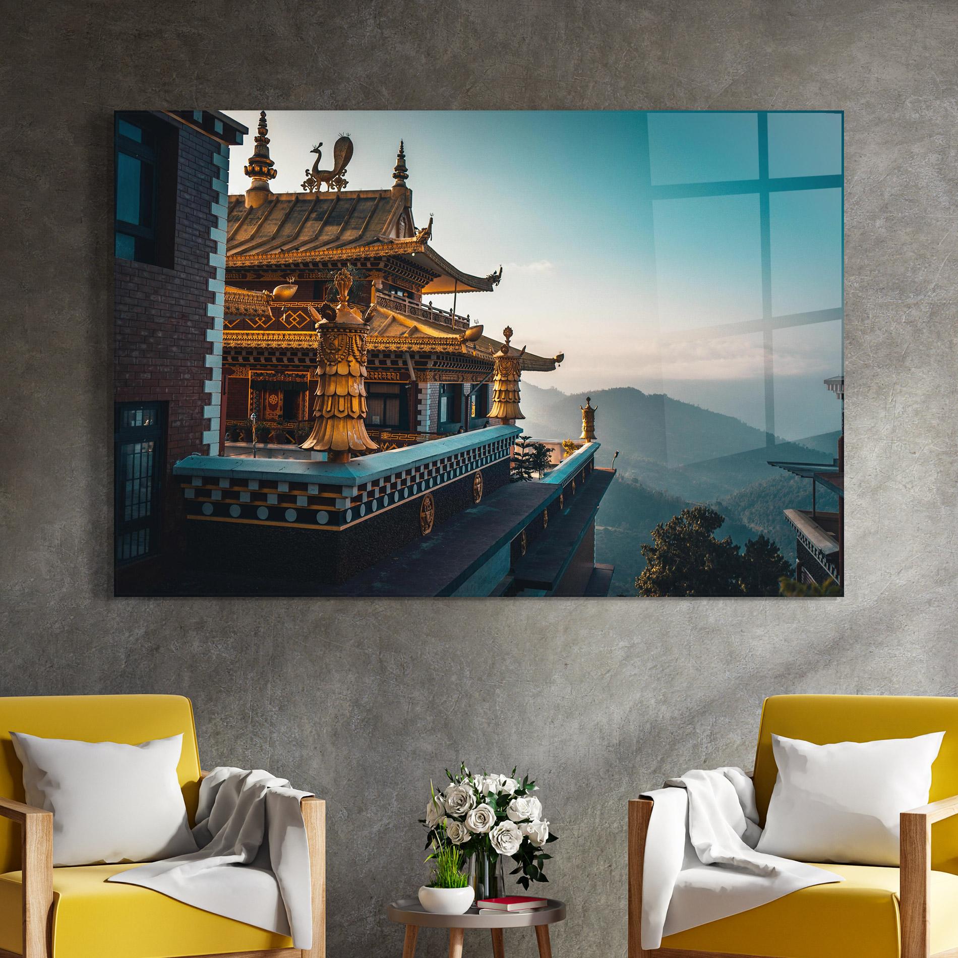 Tablou Sticla Namo Buddha mockup 4