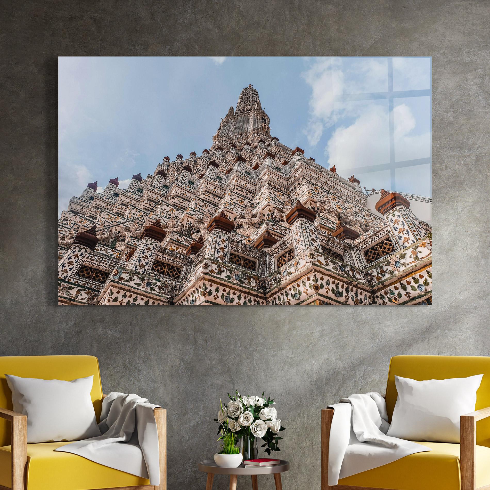 Tablou Sticla Temple Of Dawn mockup 4