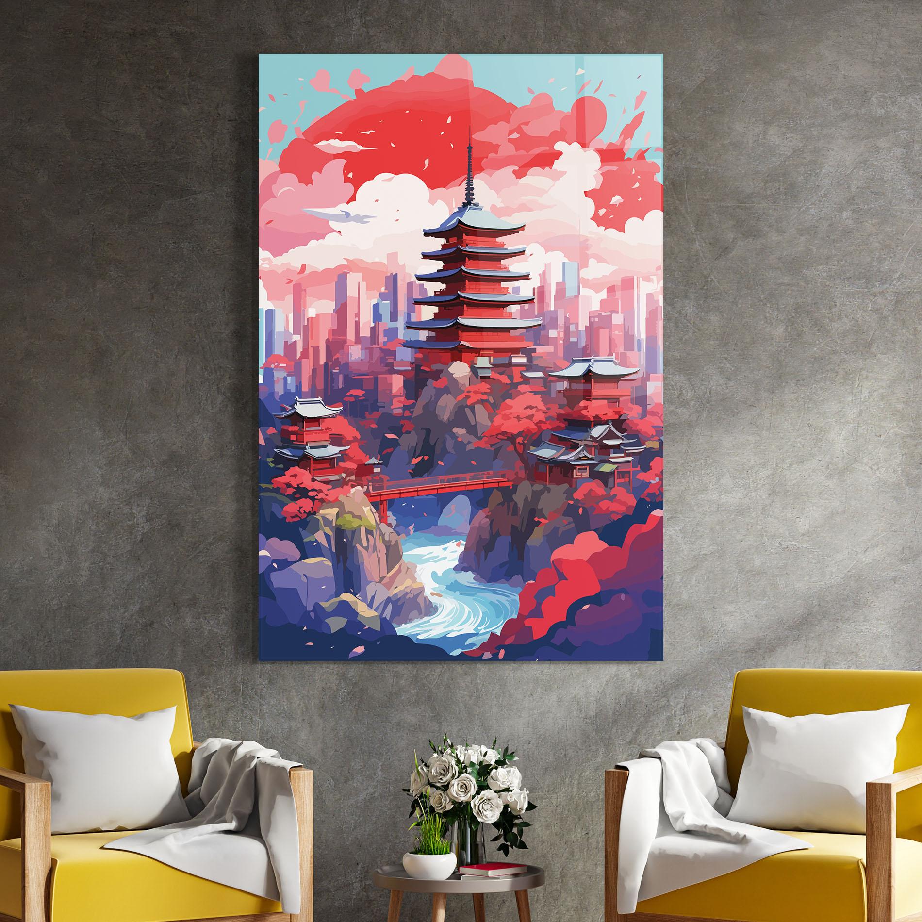 Tablou Sticla City Style Art mockup 4