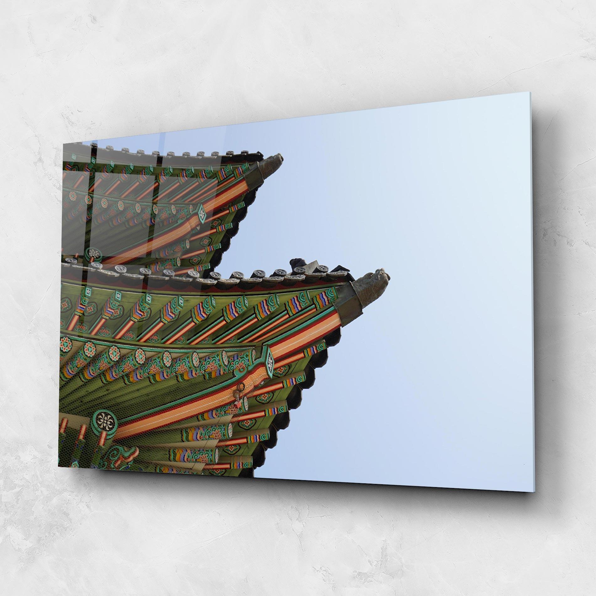 Tablou Sticla Gyeongbokgung View mockup 1