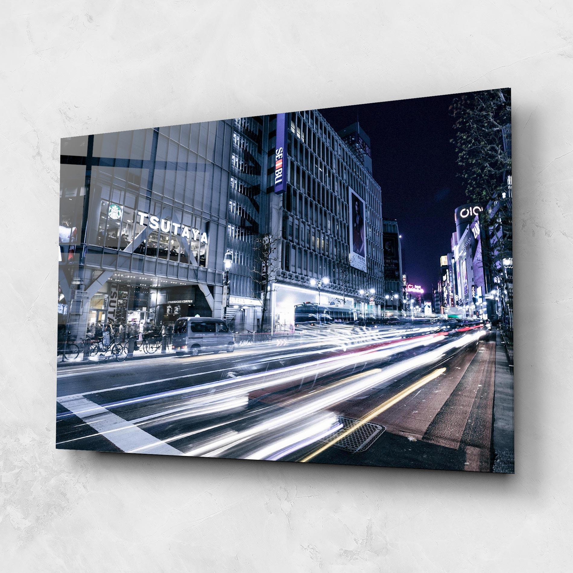 Tablou Sticla Road Traffic mockup 1