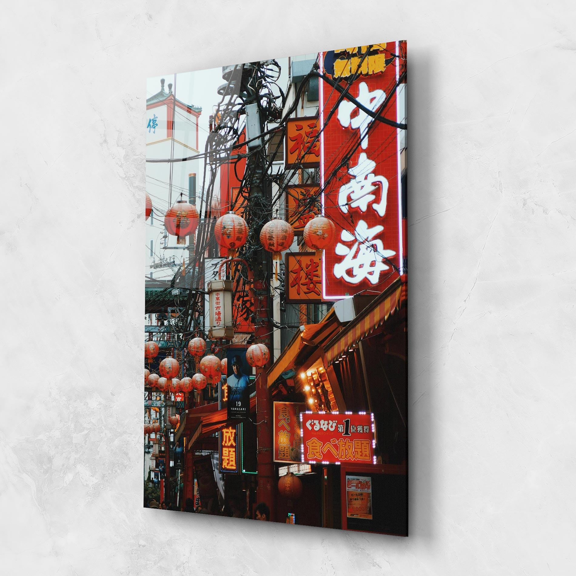 Tablou Sticla Chinatown mockup 1